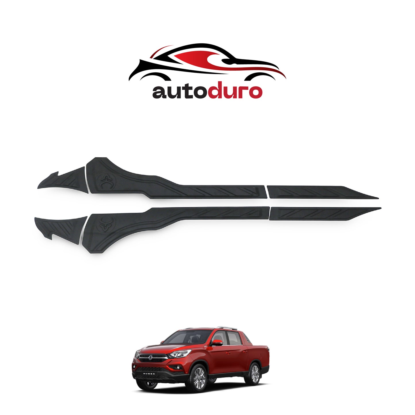 Autoduro Ssangyong Musso 2018 - 2021 Rear Bumper Sill Protector 6pcs - 33730318-020021-20090402_1