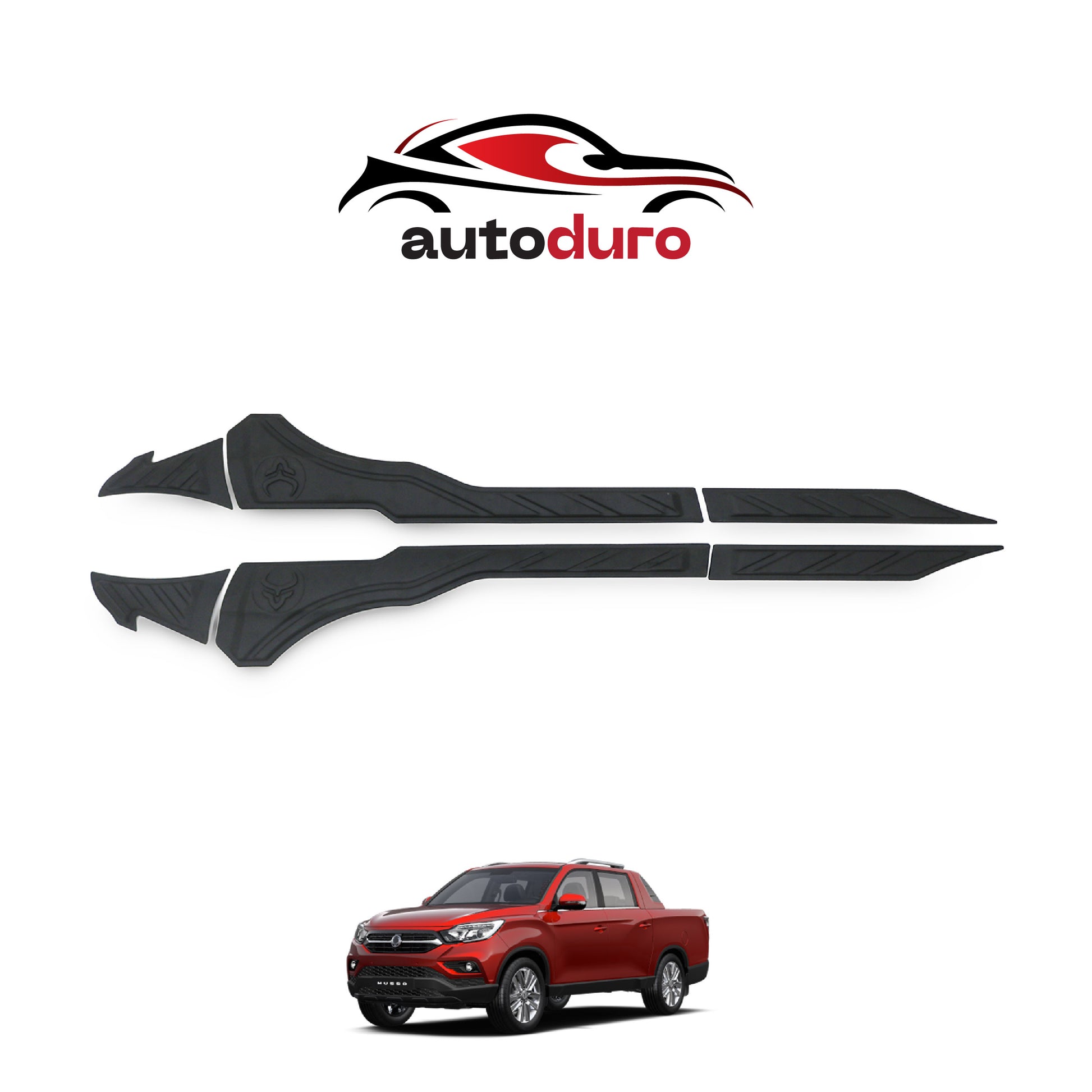 Autoduro Ssangyong Musso 2018 - 2021 Rear Bumper Sill Protector 6pcs - 33730318-020021-20090402_1