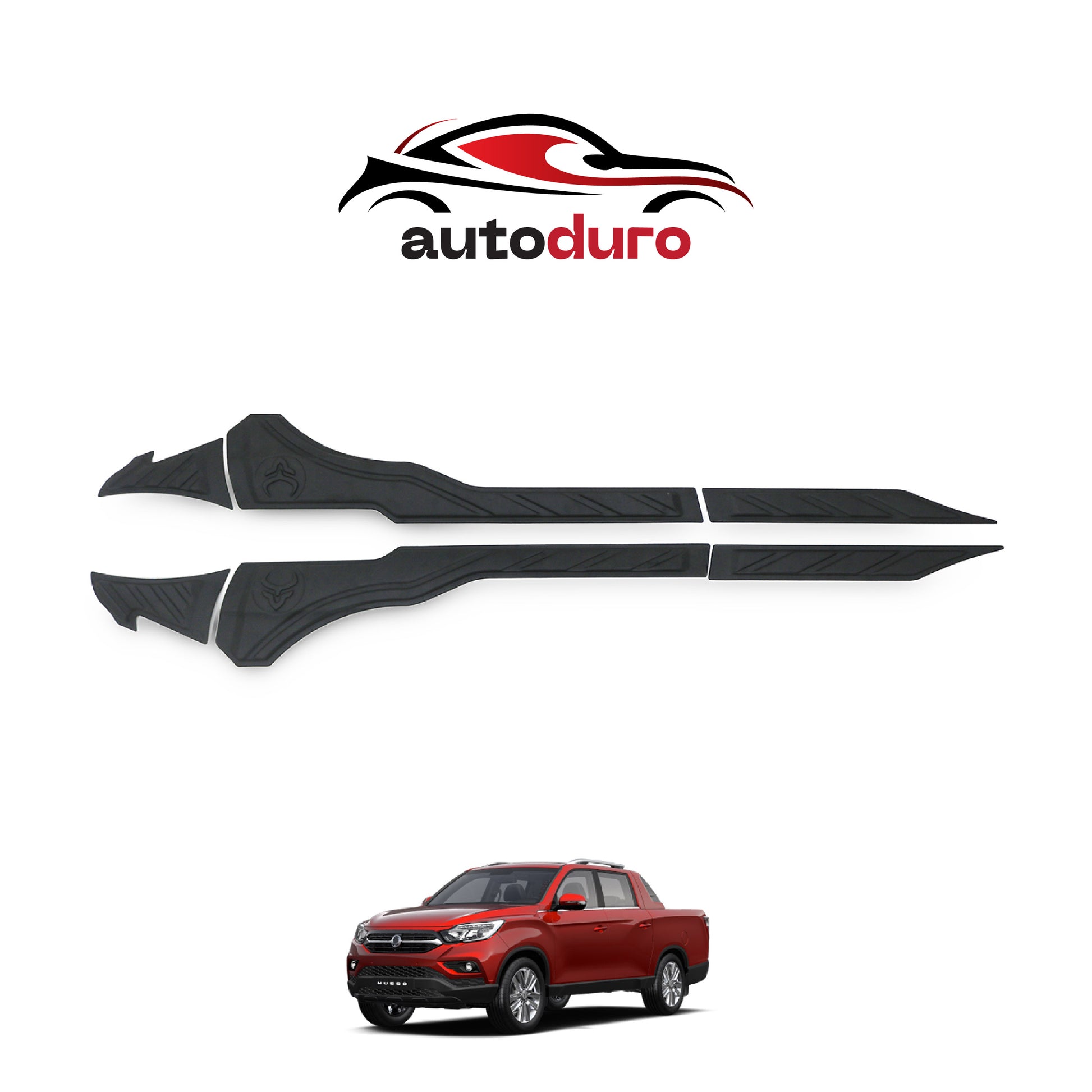 Autoduro Ssangyong Musso 2018 - 2021 Rear Bumper Sill Protector 6pcs - 33730318-020021-20090402_11
