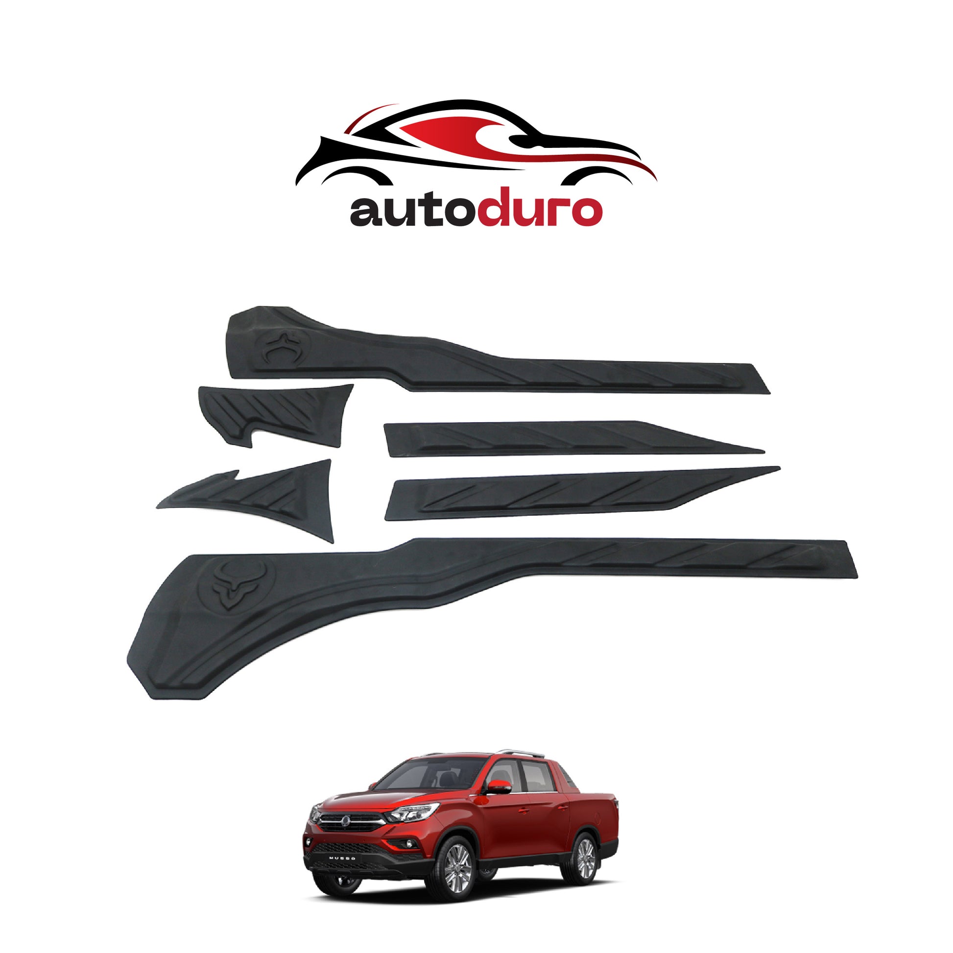 Autoduro Ssangyong Musso 2018 - 2021 Rear Bumper Sill Protector 6pcs - 33730318-020021-20090402_15
