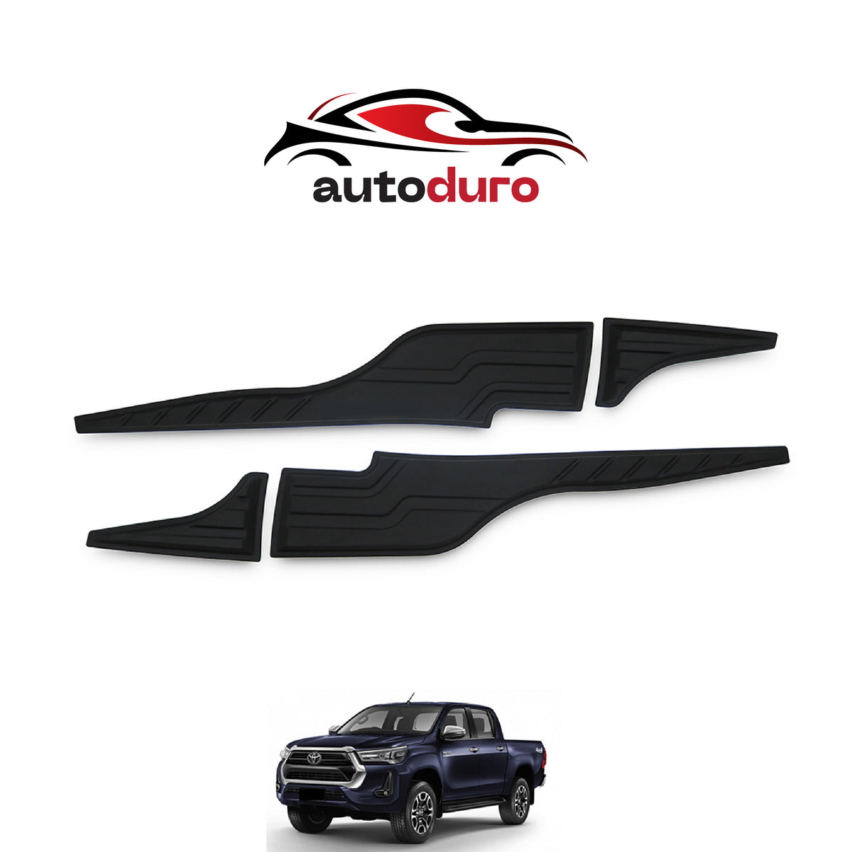 Autoduro Toyota Hilux 2015 - 2020 Rear Bumper Sill Protector 4pcs - 33780915-020019-20090402_1
