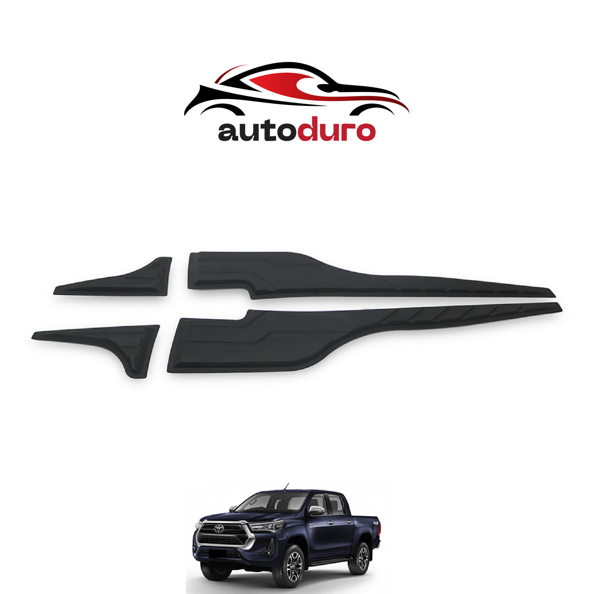 Autoduro Toyota Hilux 2015 - 2020 Rear Bumper Sill Protector 4pcs - 33780915-020019-20090402_3