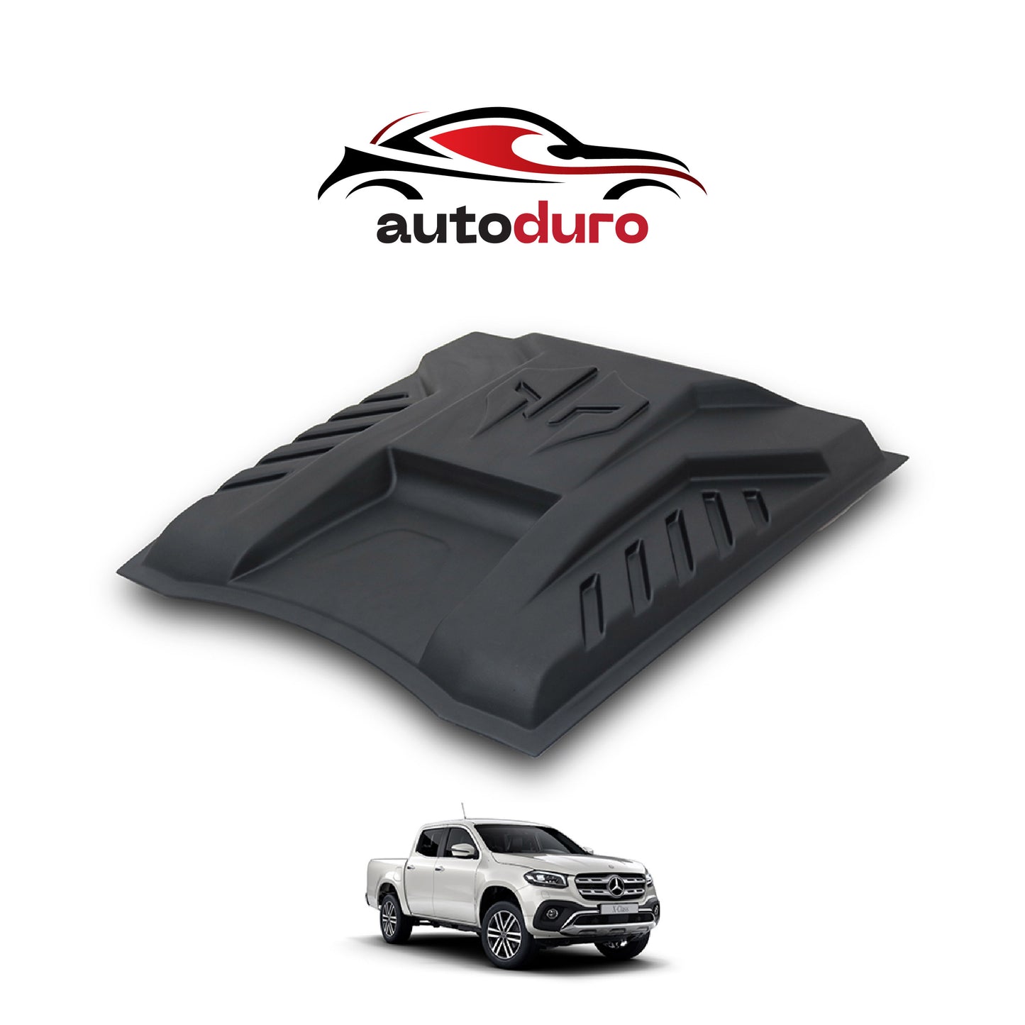 Autoduro Mercedes X-Class 2017 Onwards Bonnet Scoop - 38550517-010409-20090402_3