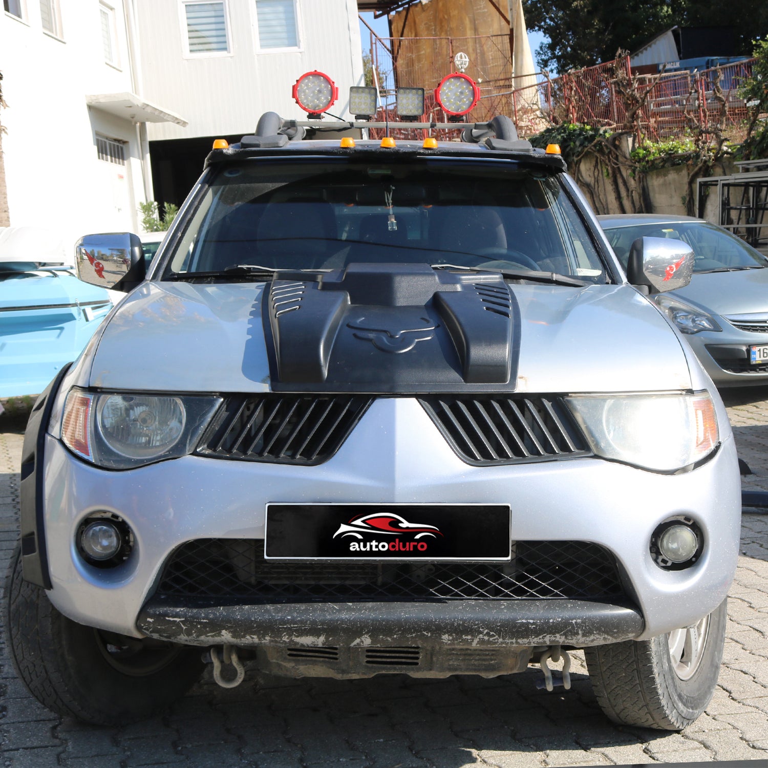 Autoduro Mitsubishi L200 2007 - 2015 Bonnet Large Scoop - 38570407-020409-20090402_5