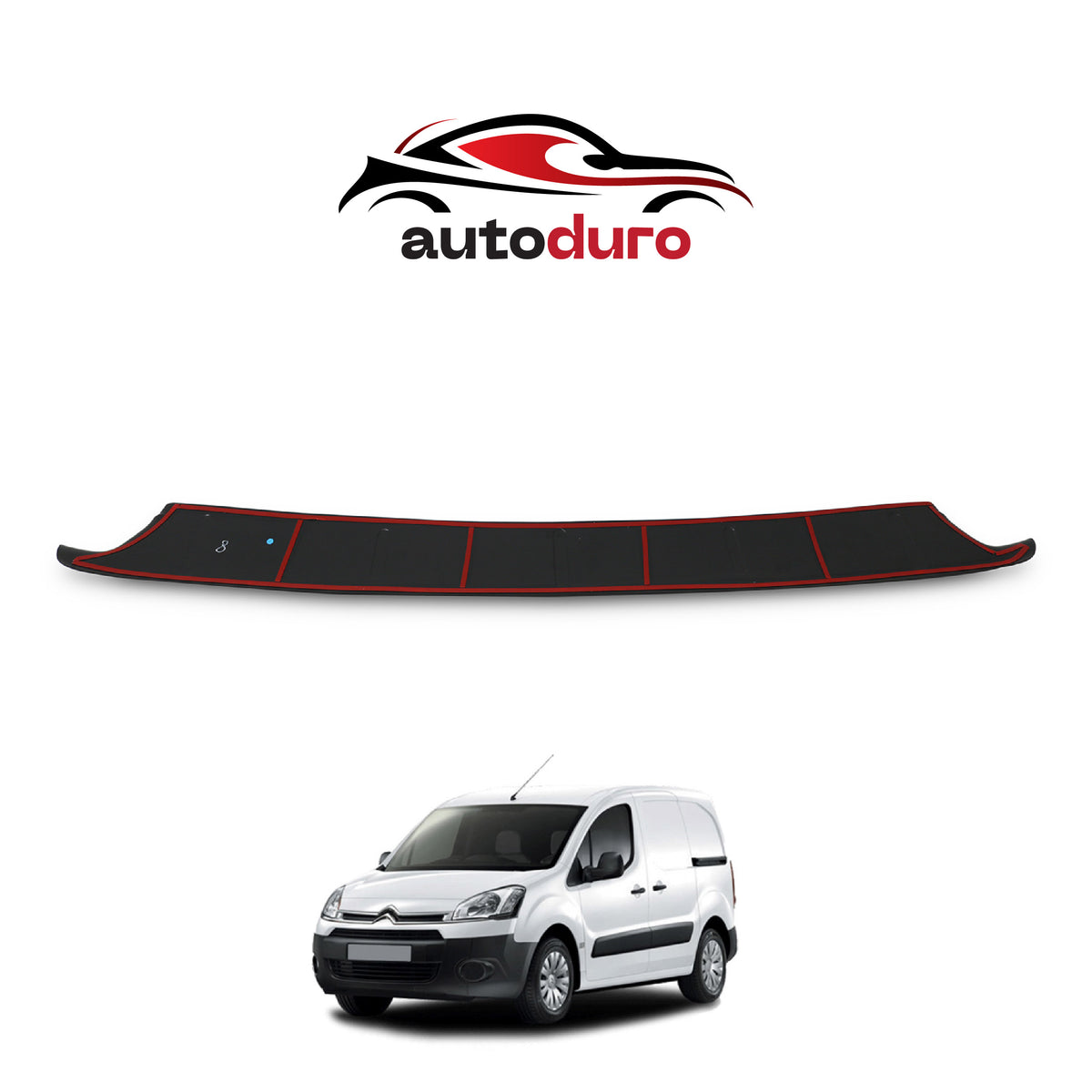 Autoduro Citroen Berlingo 2009 - 2018 Rear Bumper Sill Protector Gloss - 39200109-010500-20010101_5