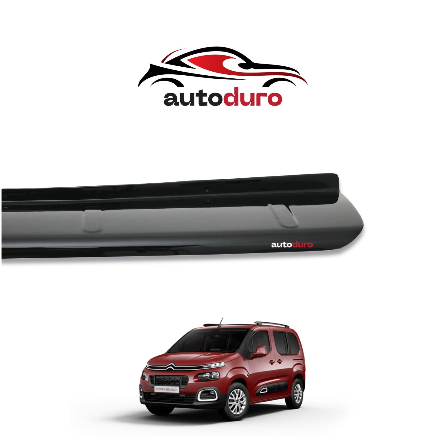 Autoduro Citroen Berlingo 2019 Onwards Rear Bumper Sill Protector Gloss - 39200119-010500-20010101_2