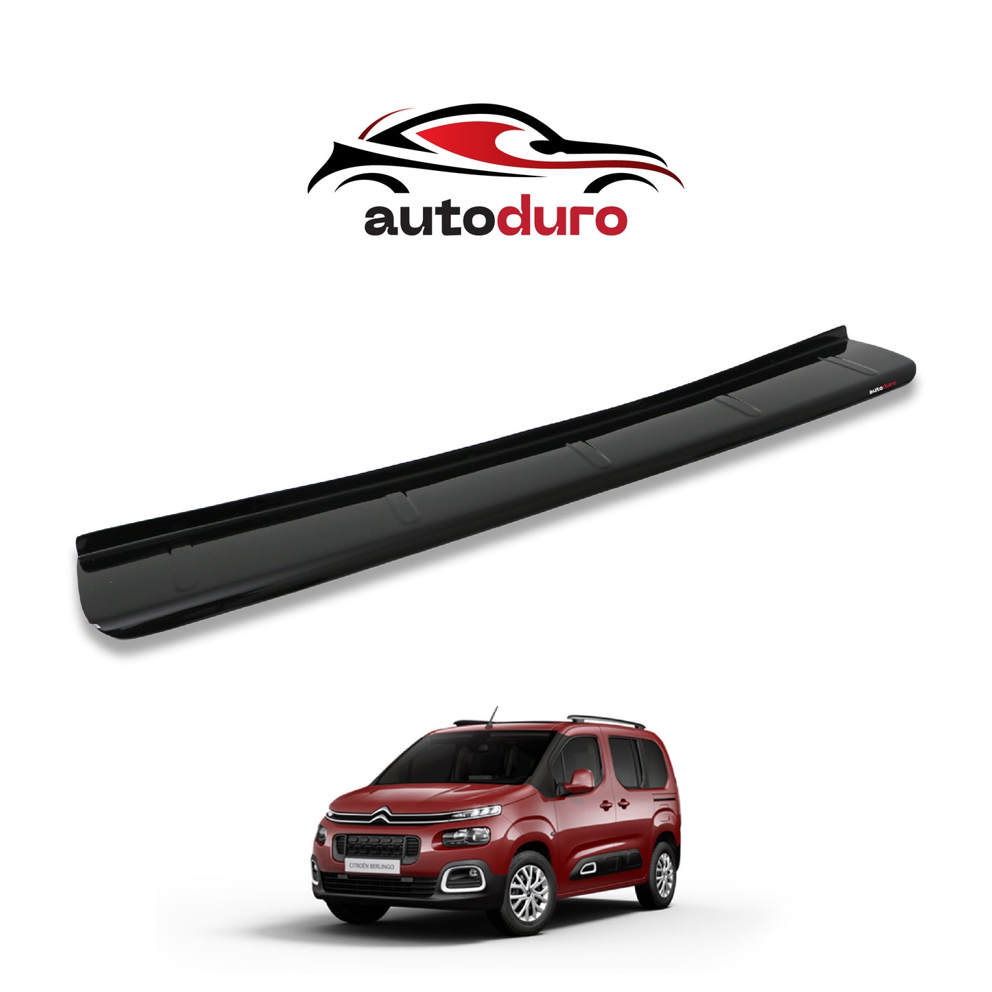 Autoduro Citroen Berlingo 2019 Onwards Rear Bumper Sill Protector Gloss - 39200119-010500-20010101_3