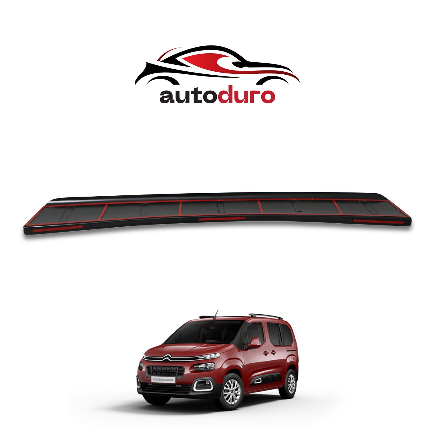 Autoduro Citroen Berlingo 2019 Onwards Rear Bumper Sill Protector Gloss - 39200119-010500-20010101_5