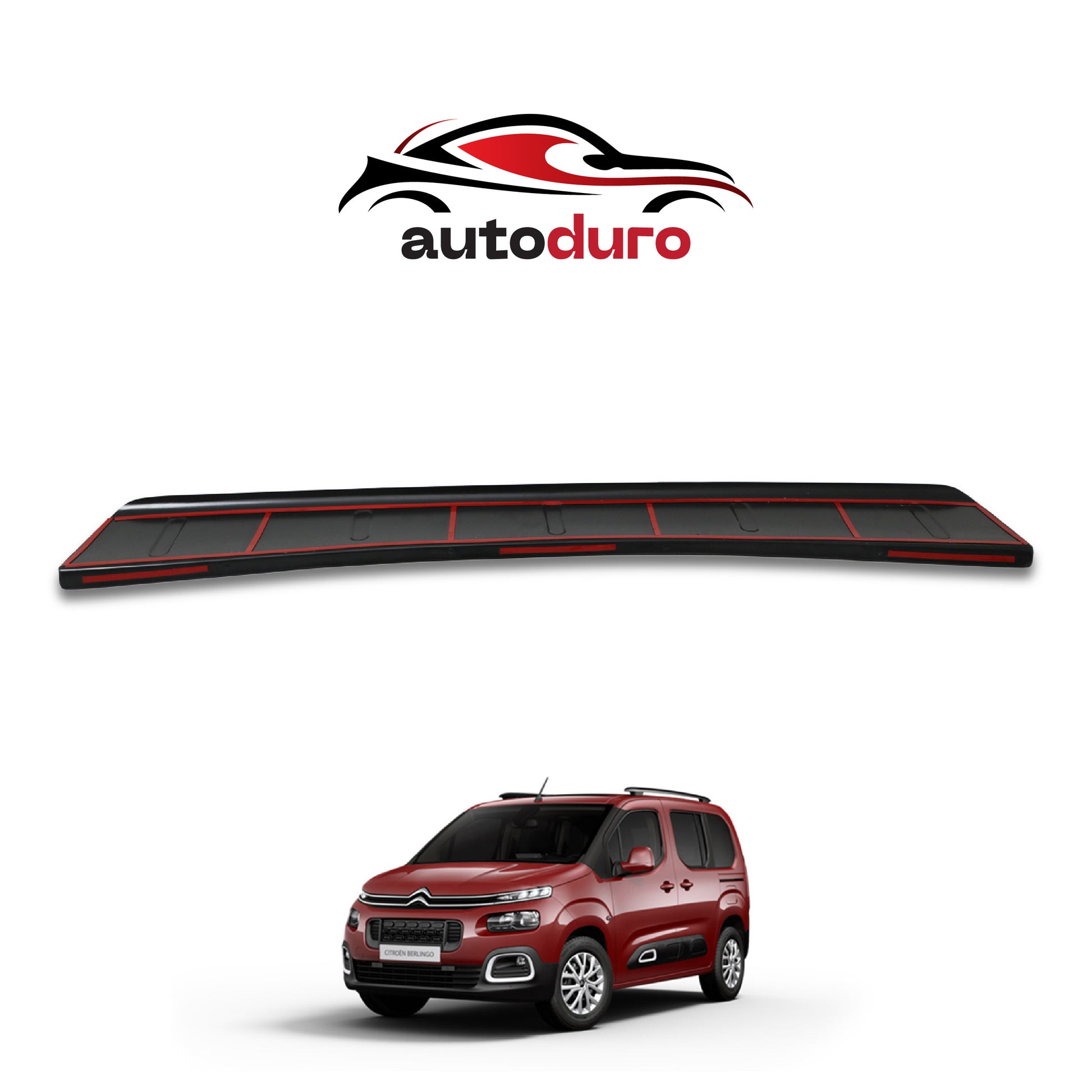 Autoduro Citroen Berlingo 2019 Onwards Rear Bumper Sill Protector Gloss - 39200119-010500-20010101_5