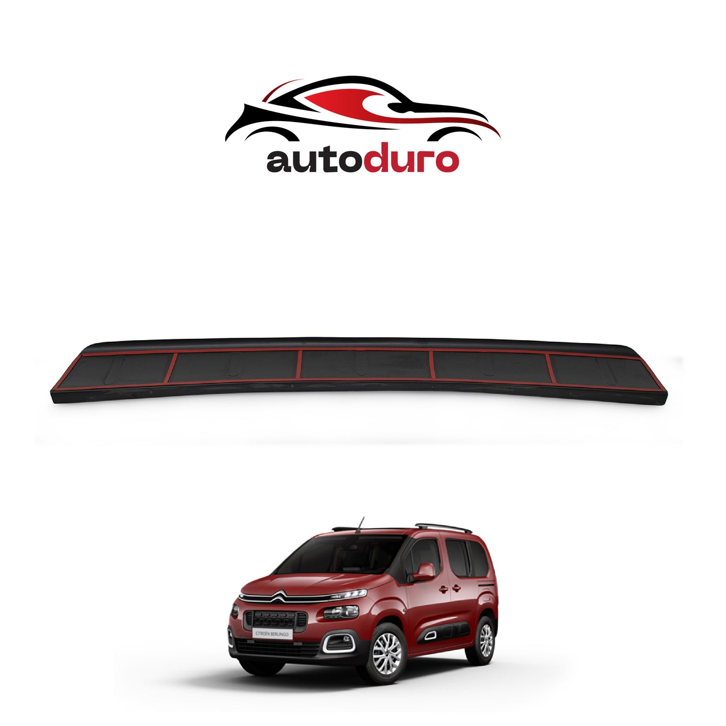 Autoduro Citroen Berlingo 2019 Onwards Rear Bumper Sill Protector Matt - 39200119-010500-20010402_2