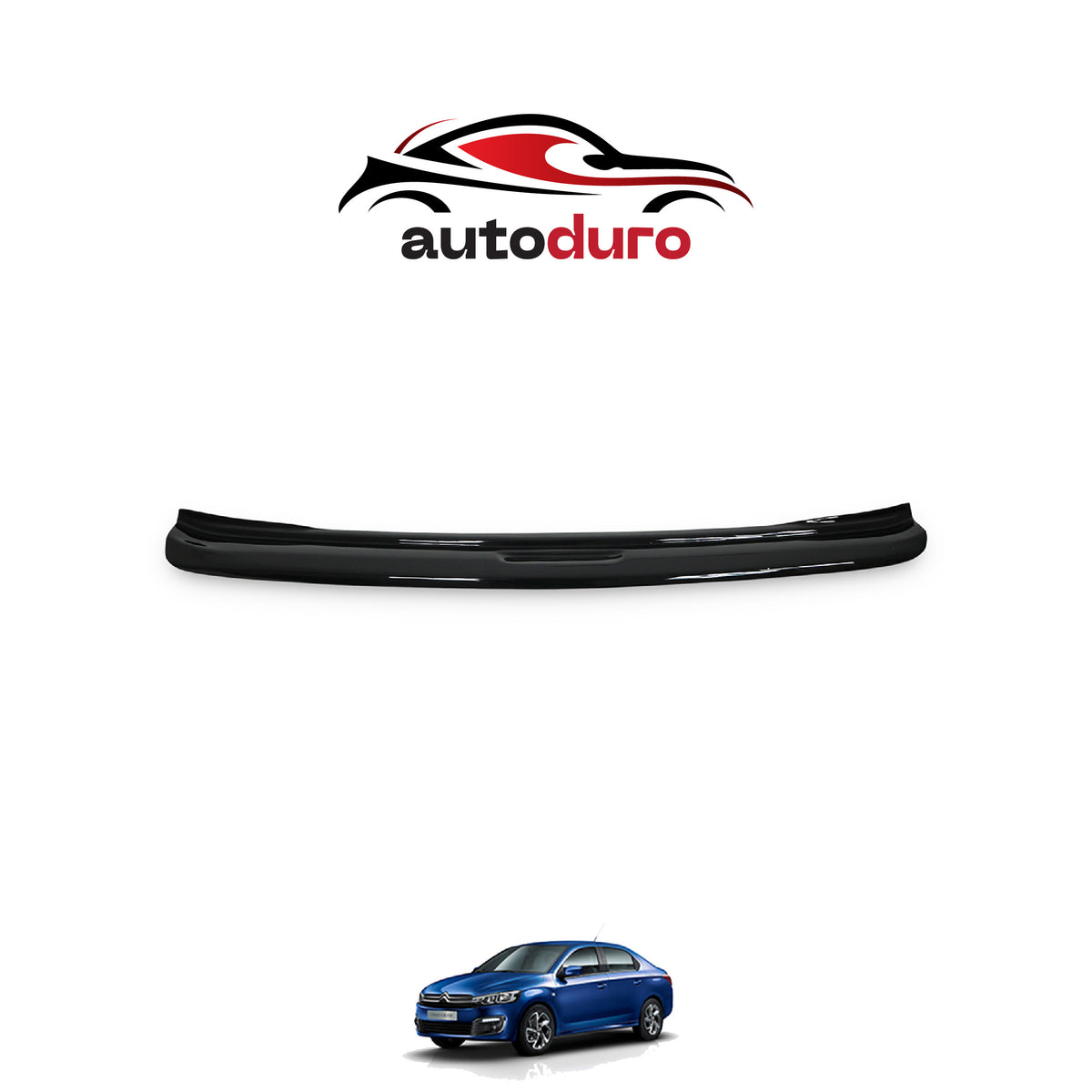 Autoduro Citroen C-Elysee 2013 Onwards Rear Bumper Sill Protector Gloss - 39200213-010500-20010101_1