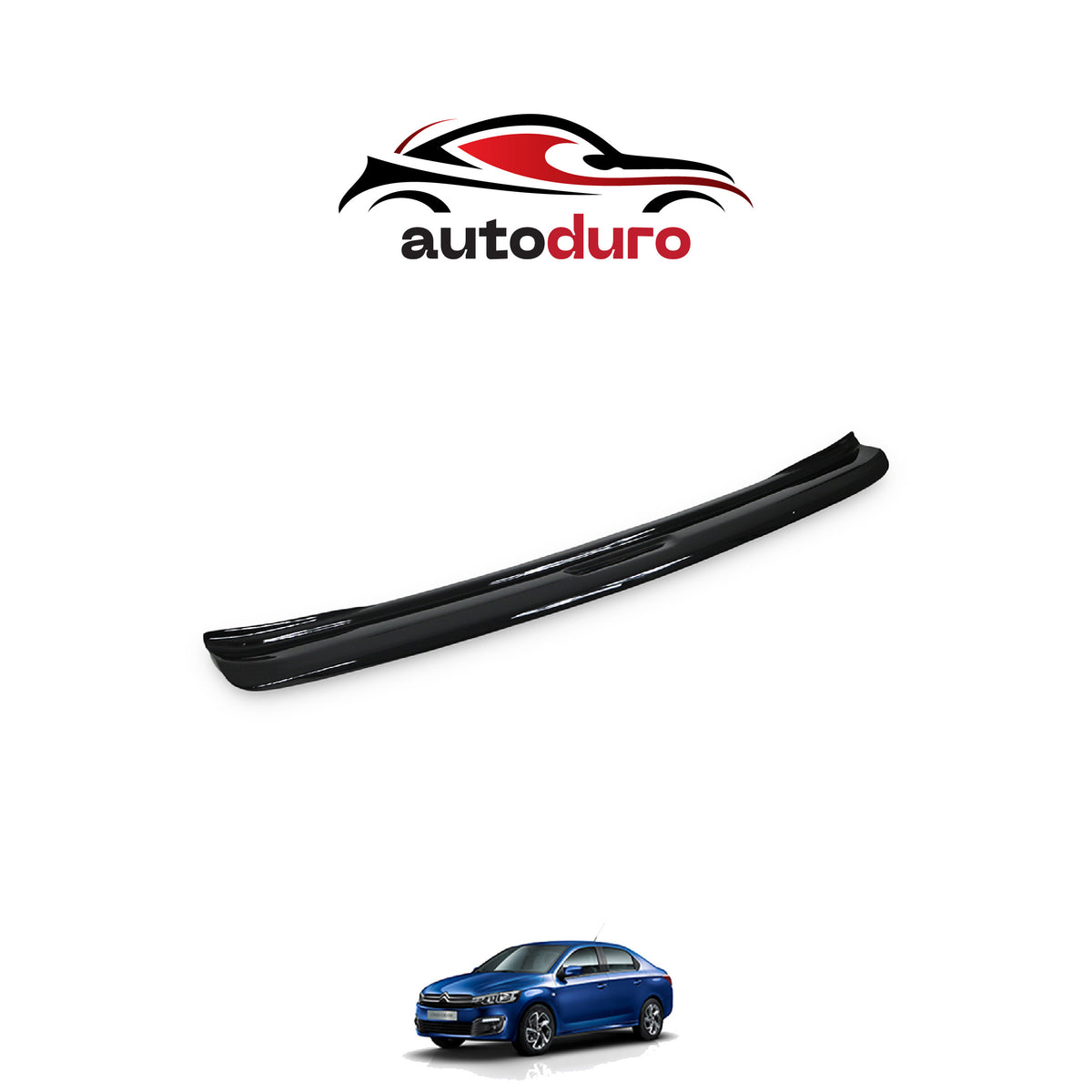 Autoduro Citroen C-Elysee 2013 Onwards Rear Bumper Sill Protector Gloss - 39200213-010500-20010101_2