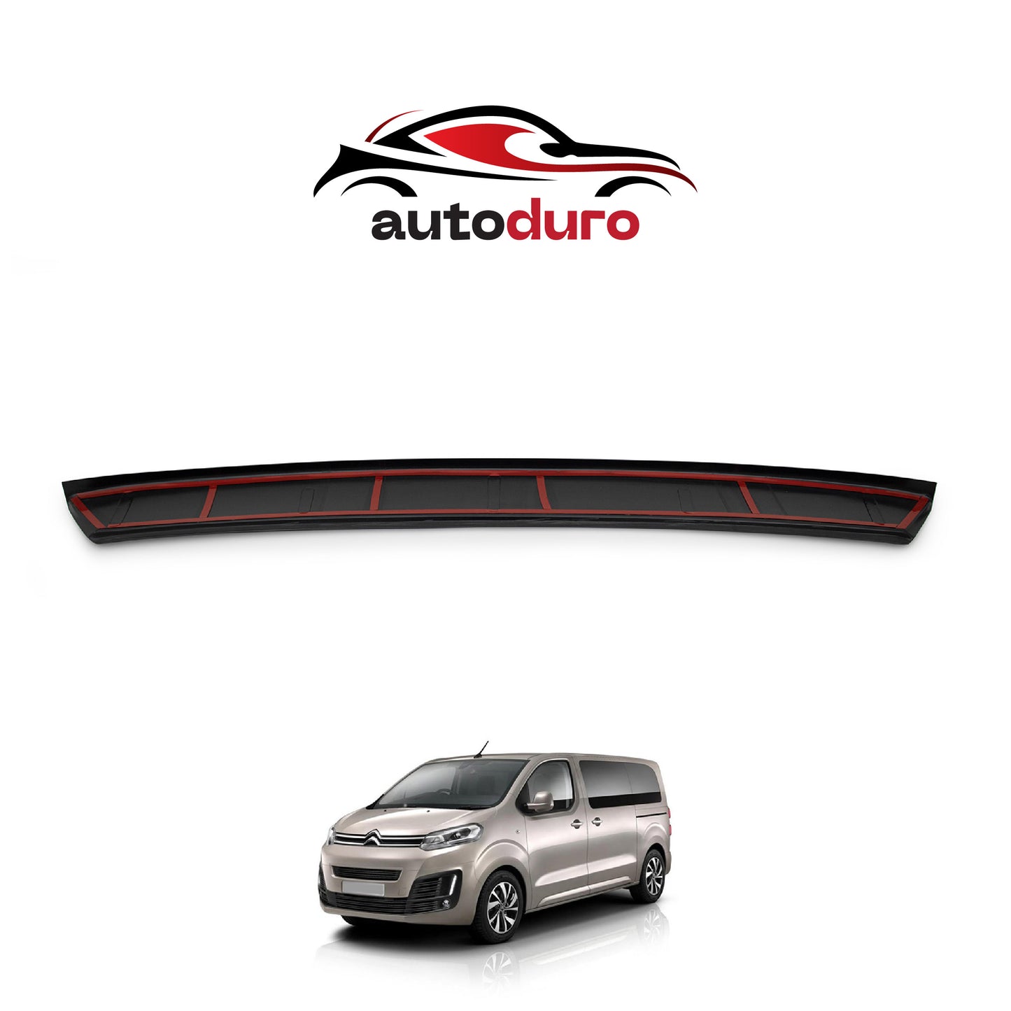 Autoduro Citroen Jumpy 2017 Onwards Rear Bumper Sill Protector Gloss - 39200617-010500-20010101_2