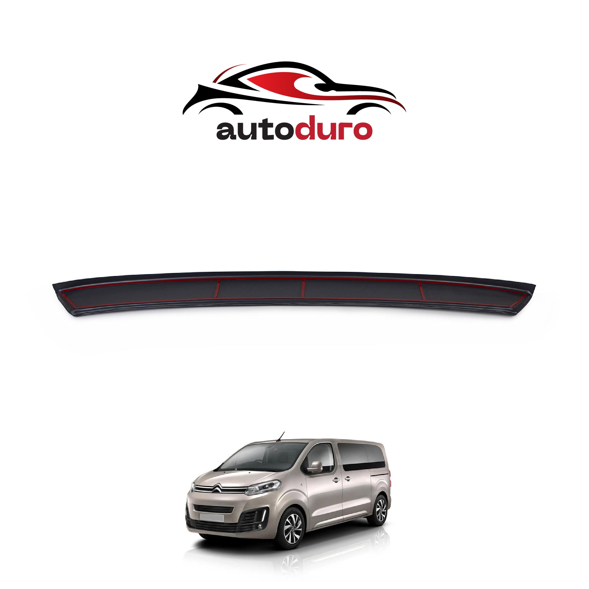 Autoduro Citroen Jumpy 2017 Onwards Rear Bumper Sill Protector Matt - 39200617-010500-20010402_2