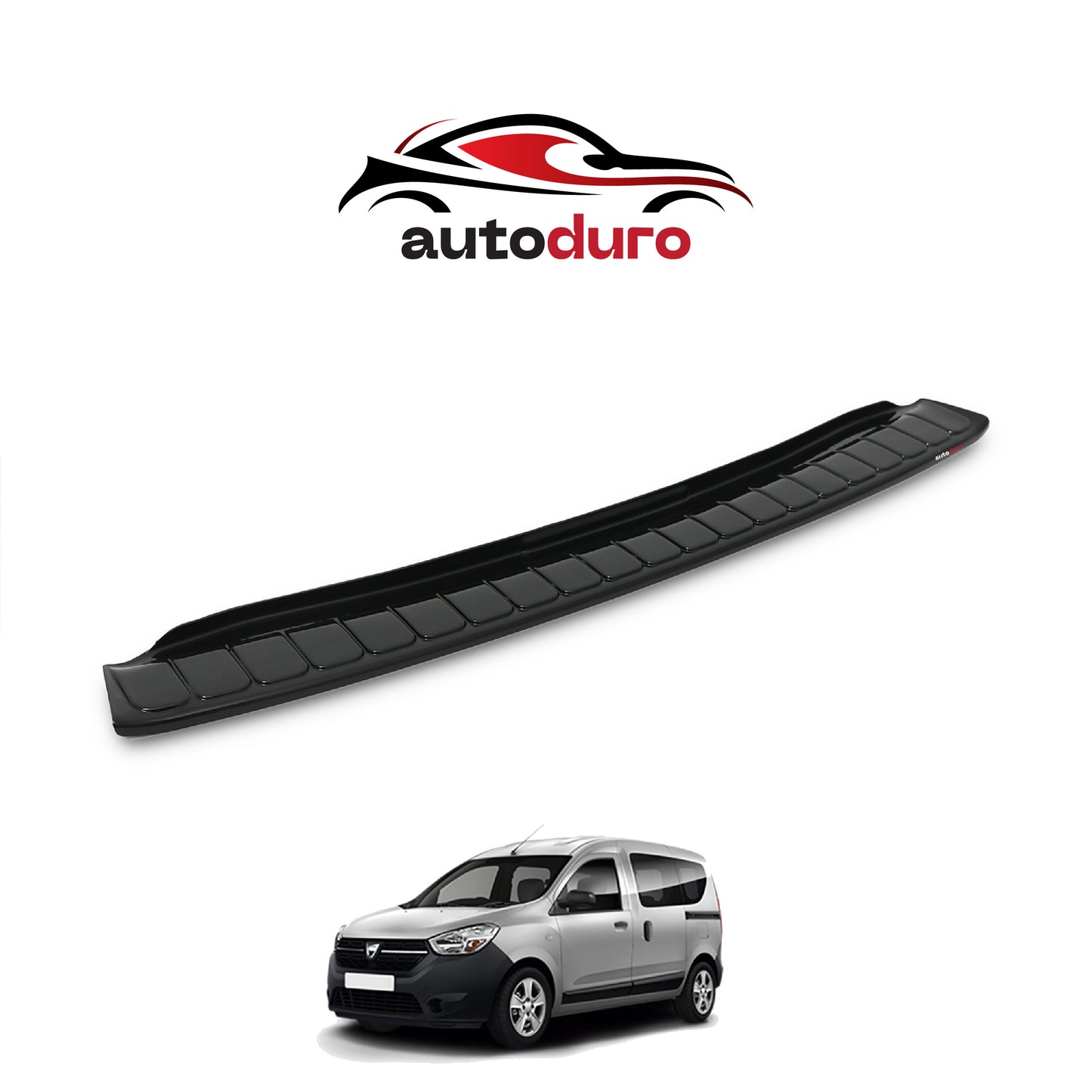 Autoduro Dacia Dokker 2013 Onwards Rear Bumper Sill Protector Gloss - 39210113-010500-20010101_3