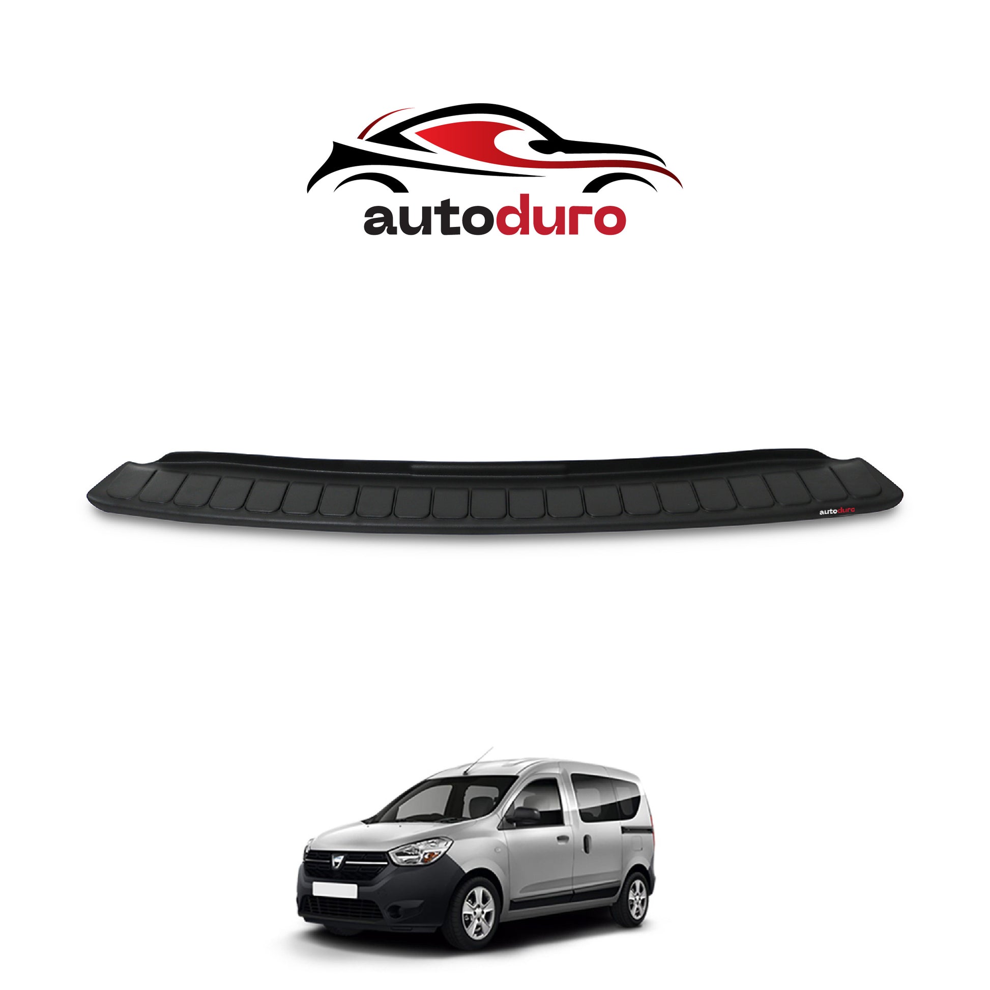 Autoduro Dacia Dokker 2013 Onwards Rear Bumper Sill Protector Matt - 39210113-010500-20010402_1