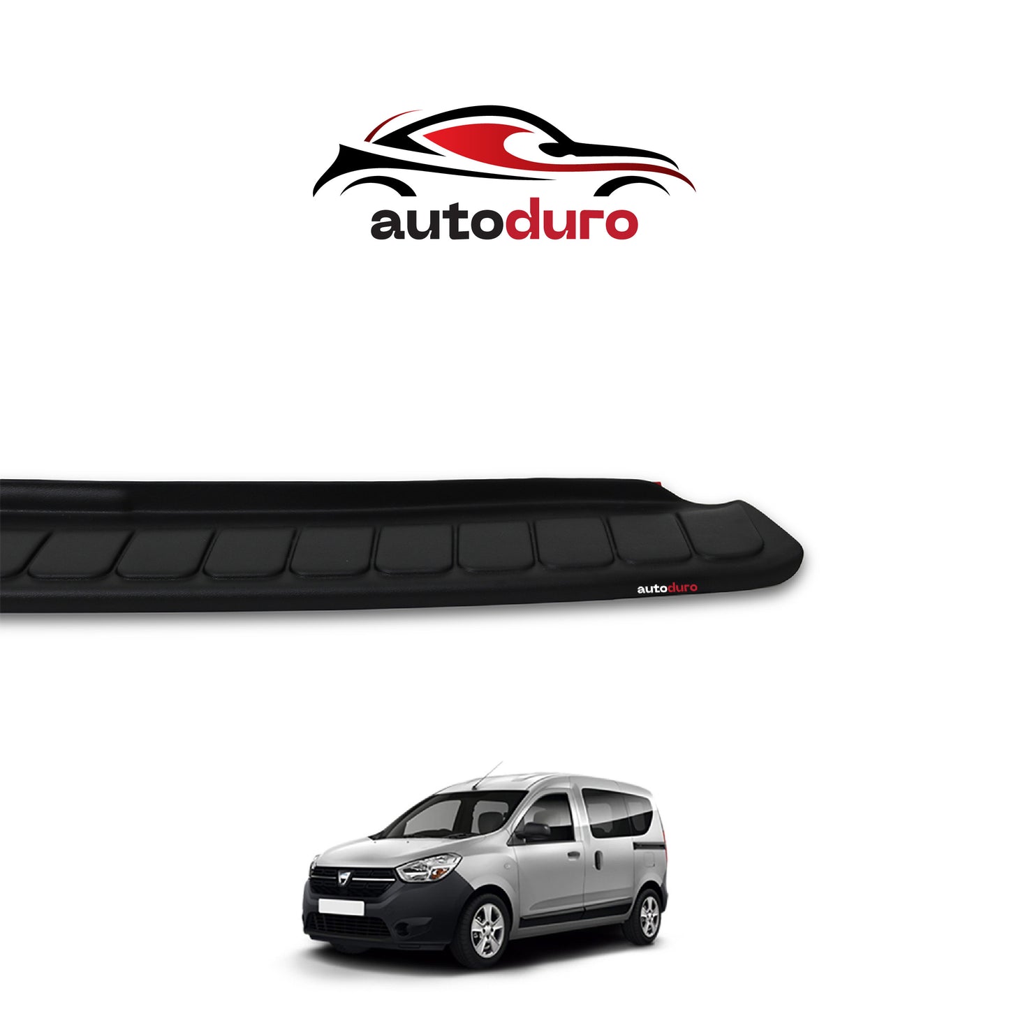 Autoduro Dacia Dokker 2013 Onwards Rear Bumper Sill Protector Matt - 39210113-010500-20010402_2