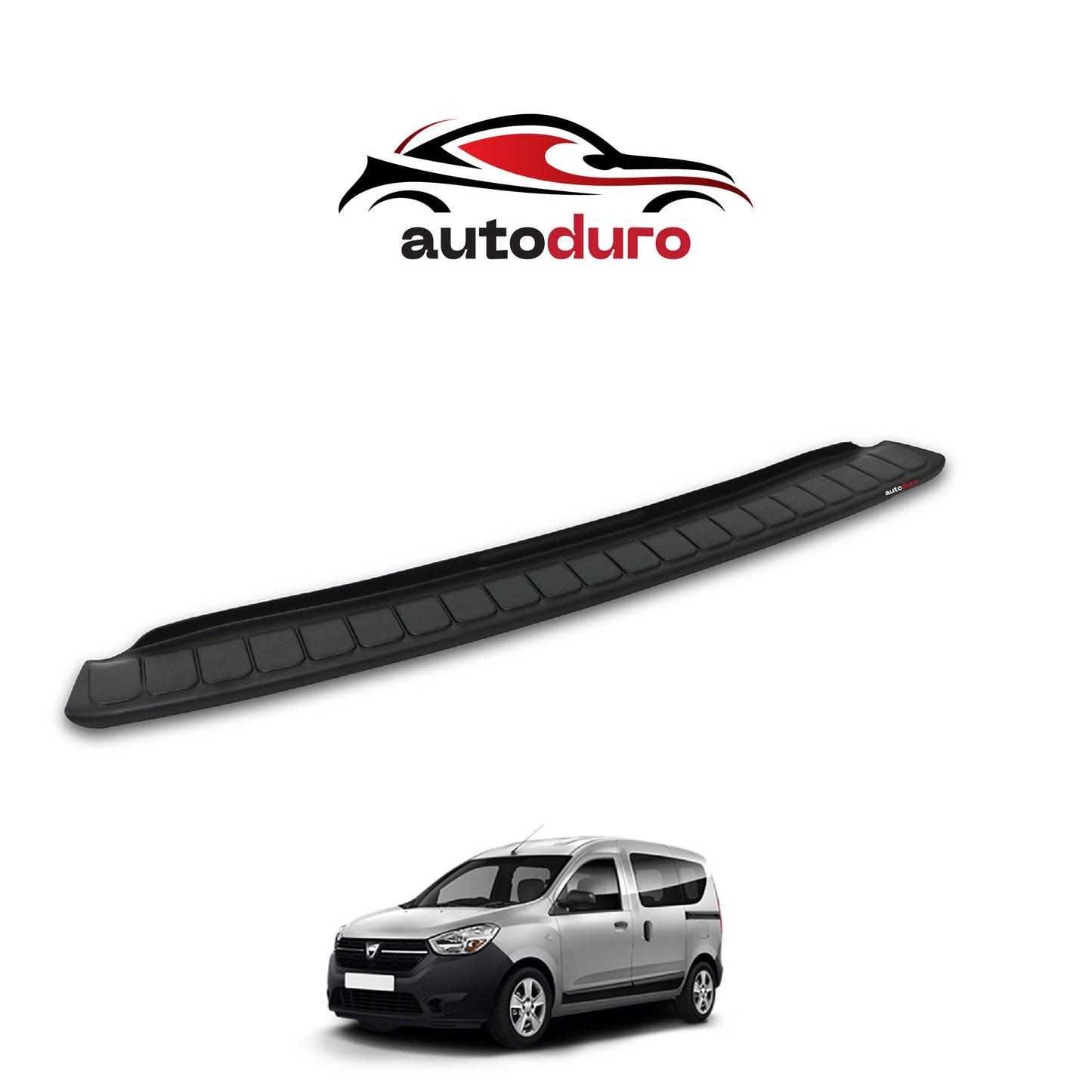 Autoduro Dacia Dokker 2013 Onwards Rear Bumper Sill Protector Matt - 39210113-010500-20010402_3