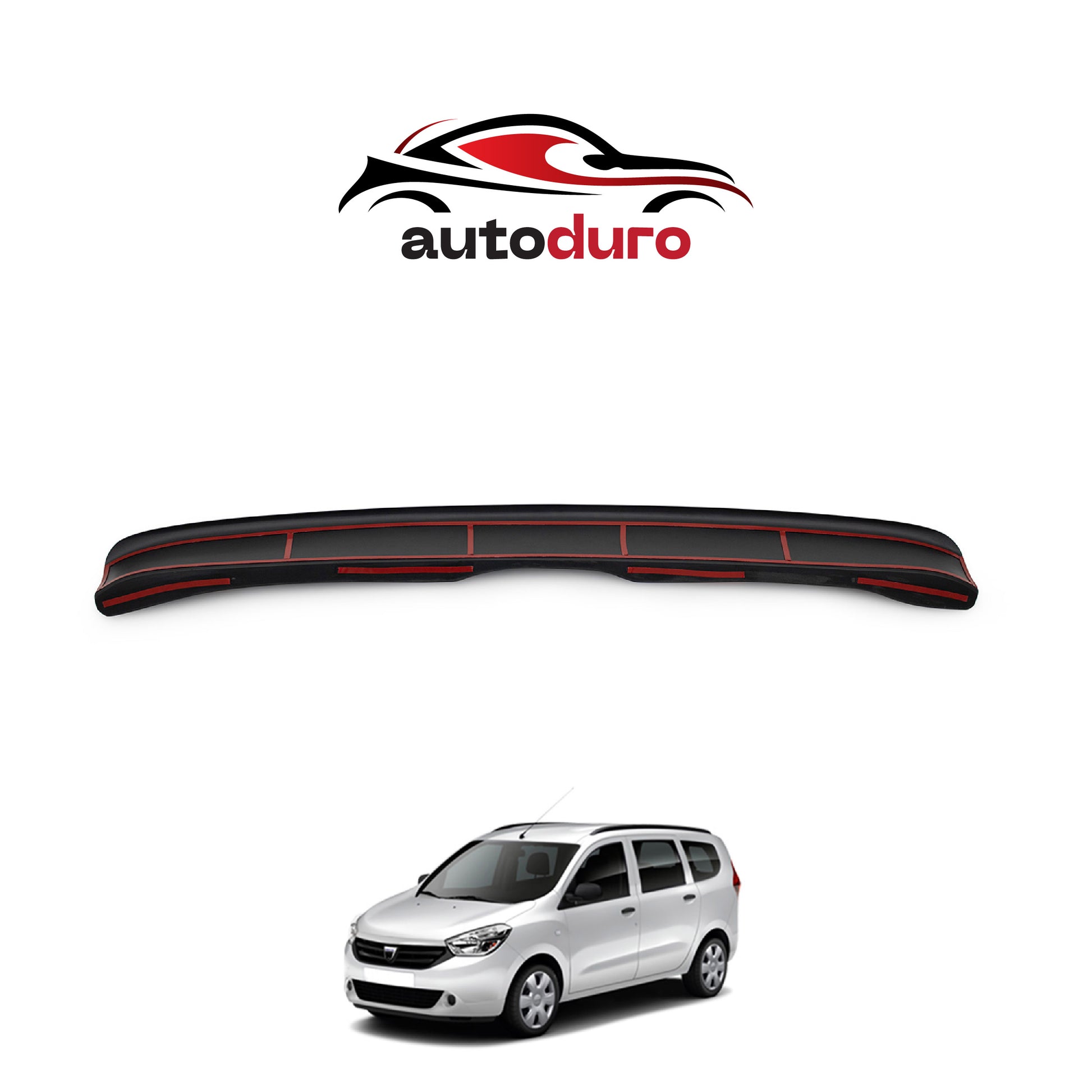 Autoduro Dacia Lodgy 2013 Onwards Rear Bumper Sill Protector Gloss - 39210313-010500-20010101_2
