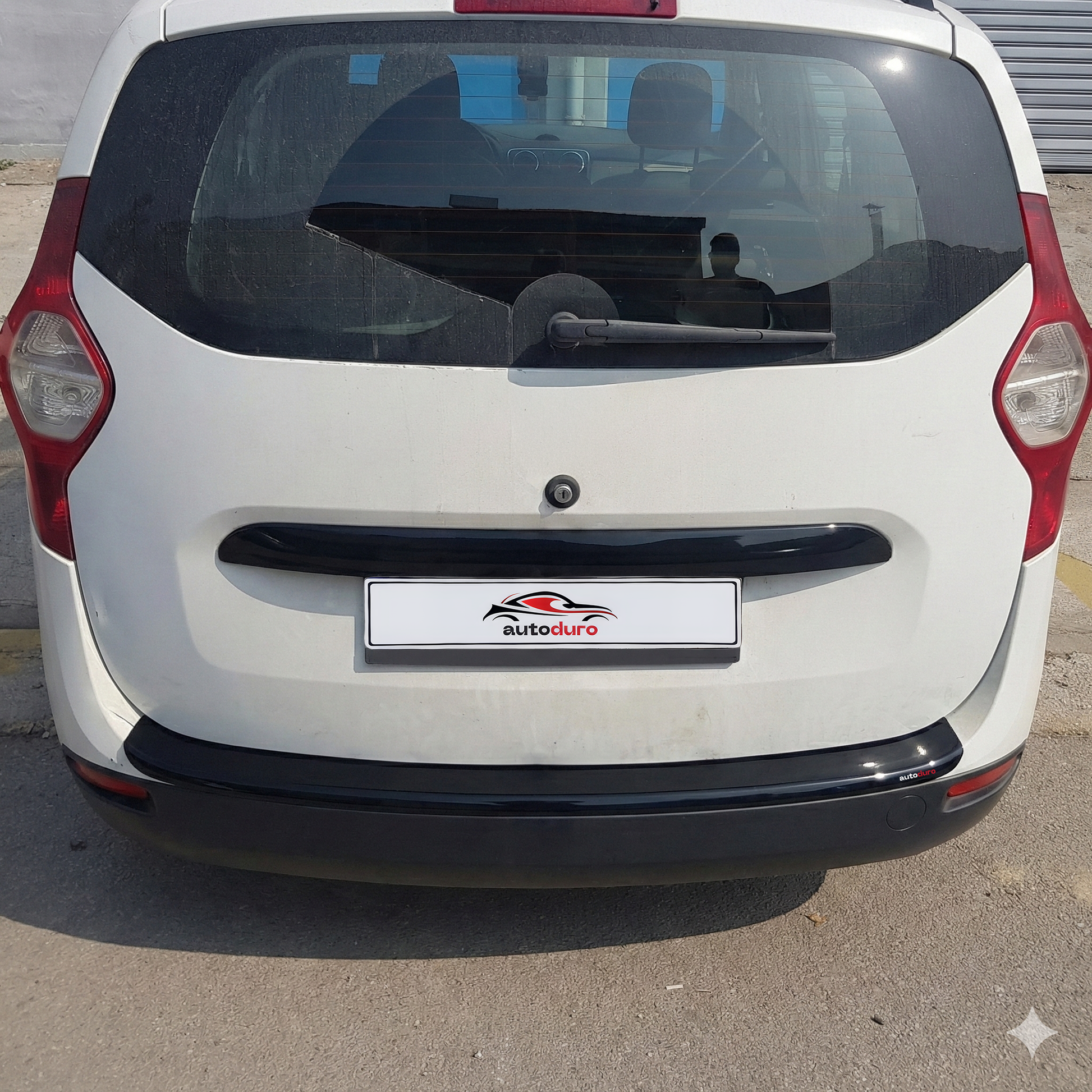 Autoduro Dacia Lodgy 2013 Onwards Rear Bumper Sill Protector Gloss - 39210313-010500-20010101_4