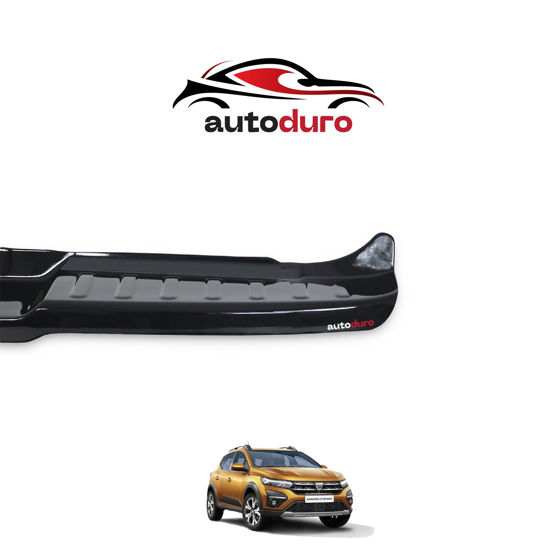 Autoduro Dacia Sandero 2021 Onwards Rear Bumper Sill Protector Gloss - 39210621-010500-20010101_2