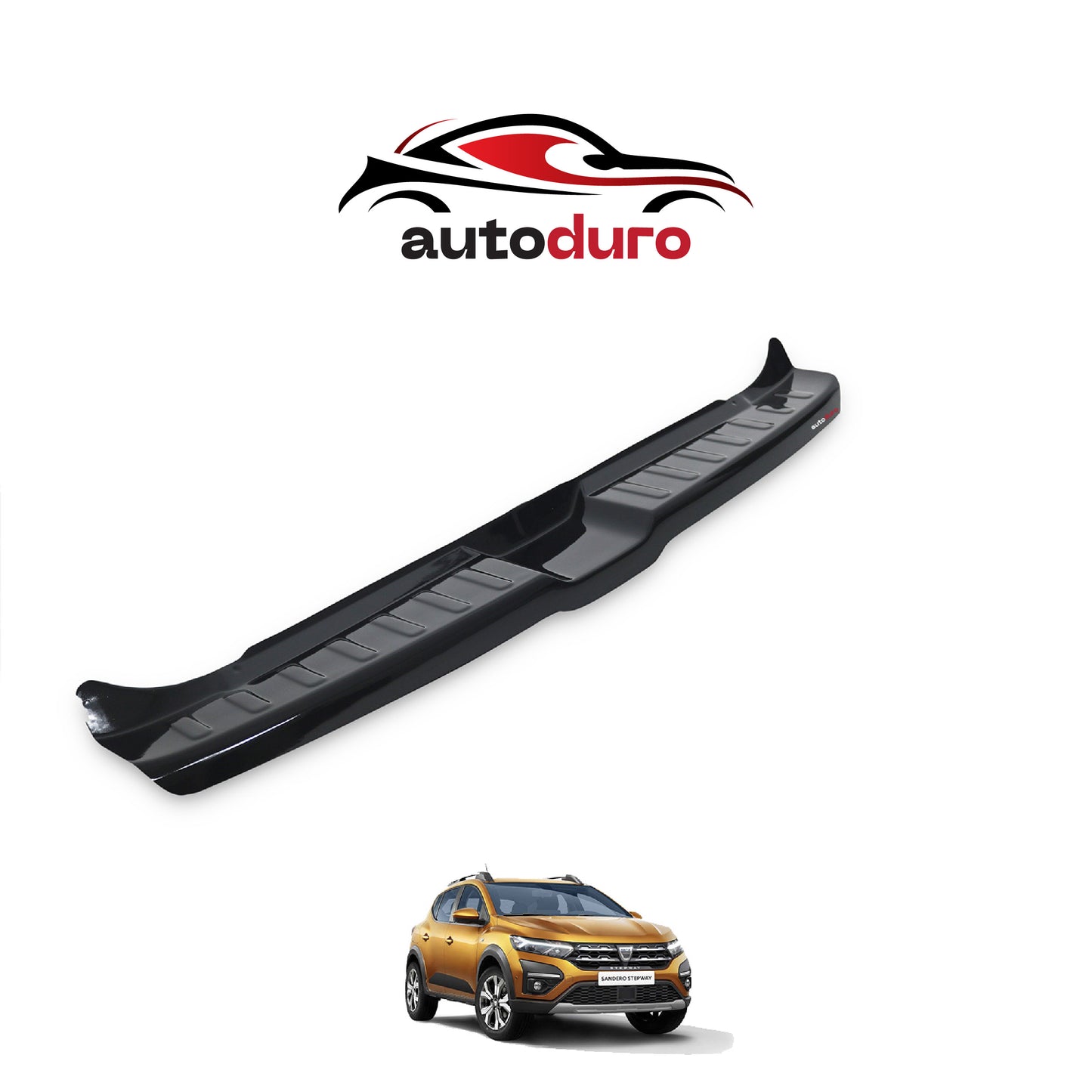 Autoduro Dacia Sandero 2021 Onwards Rear Bumper Sill Protector Gloss - 39210621-010500-20010101_3