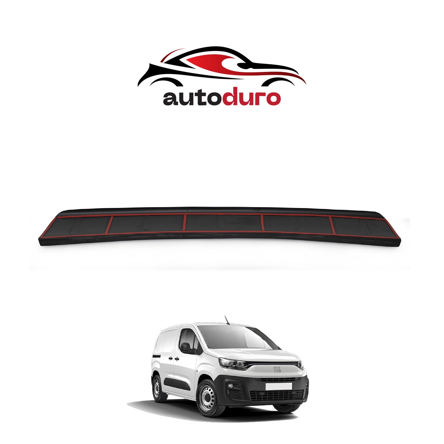 Autoduro Fiat Doblo 2010 - 2023 Rear Bumper Sill Protector Matt - 39290310-010500-20010402_12