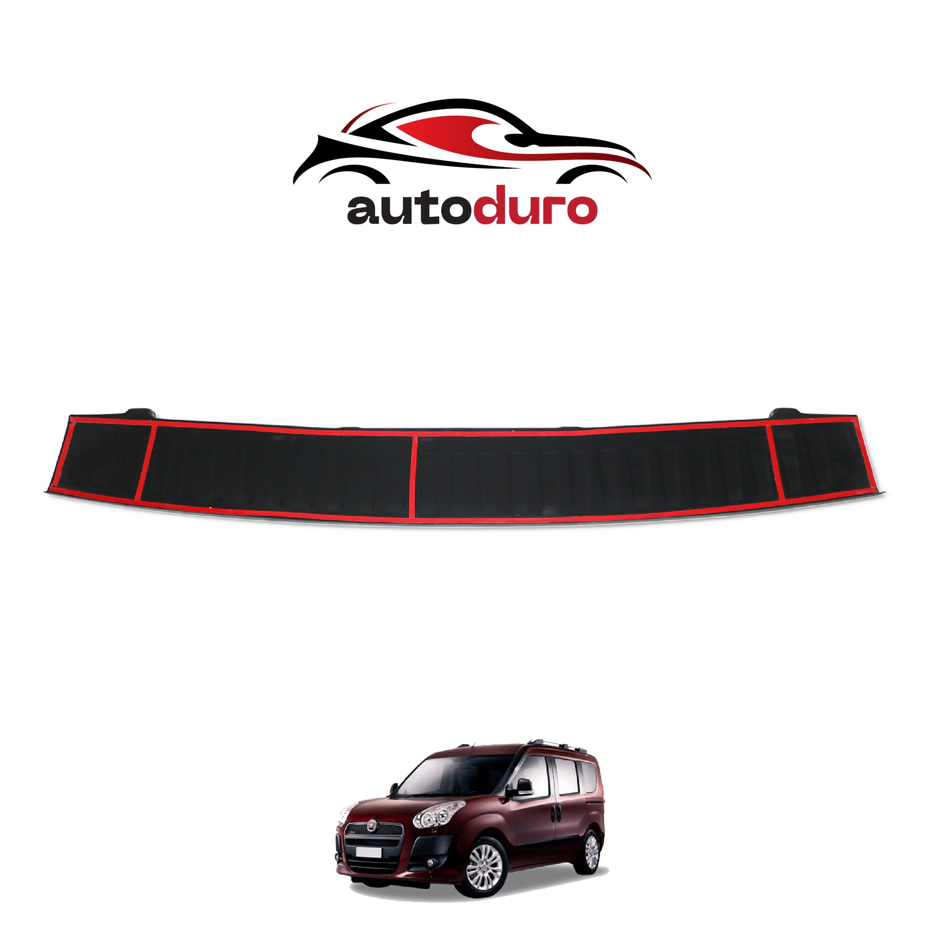 Autoduro Fiat Doblo 2010 - 2023 Rear Bumper Sill Protector Matt - 39290310-010500-20010402_5