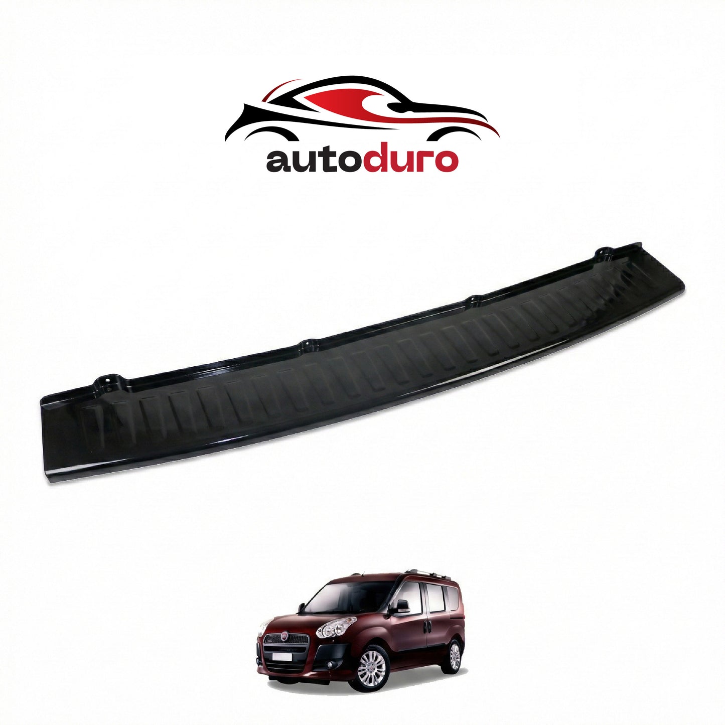 Autoduro Fiat Egea 2015 Onwards Rear Bumper Sill Protector Gloss - 39290615-010500-20010101_2