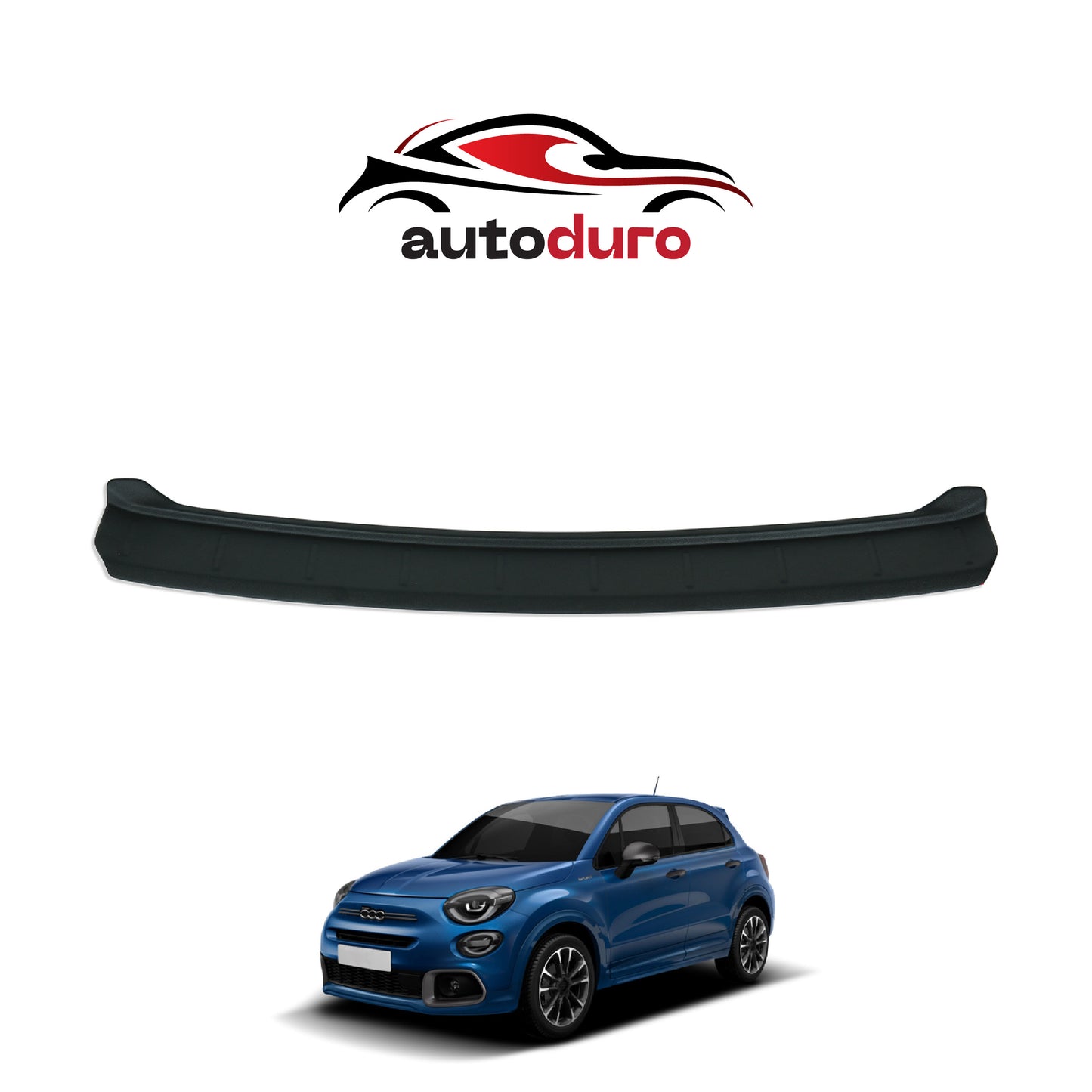 Autoduro Fiat 500X Sport 2020 Onwards Rear Bumper Sill Protector Matt - 39291820-010500-20010402_1