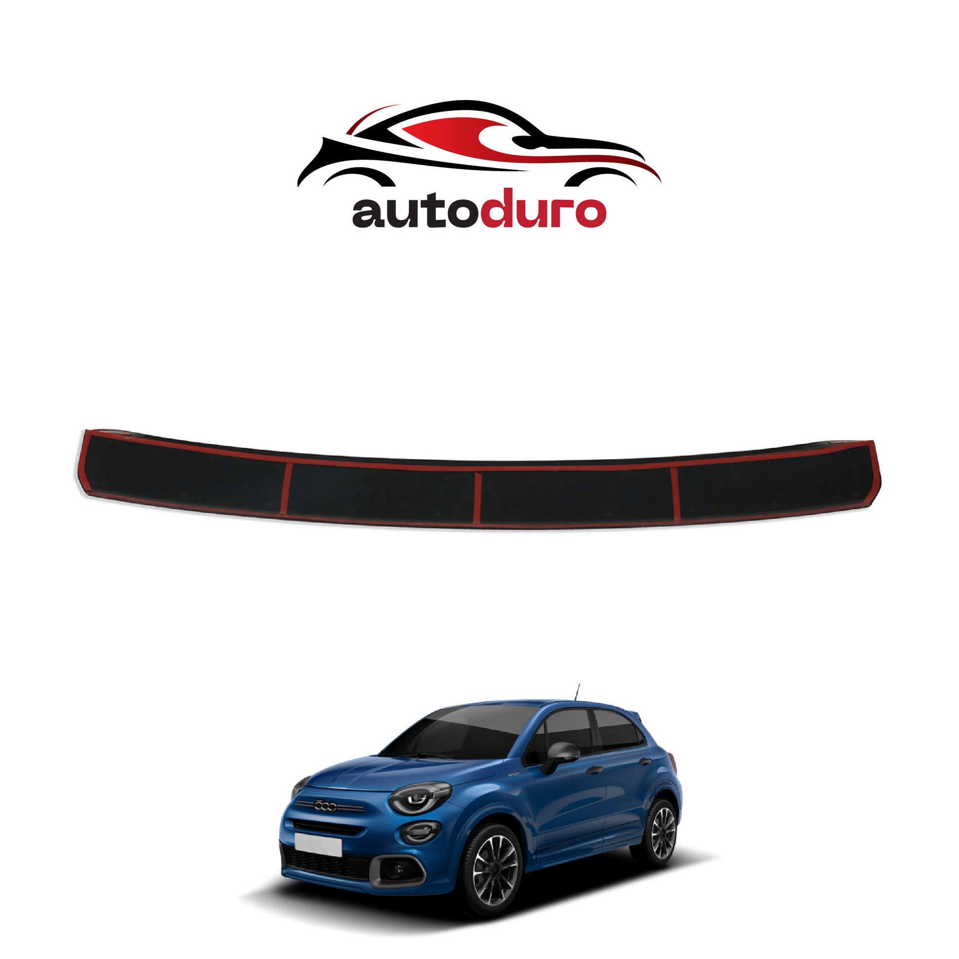 Autoduro Fiat 500X Sport 2020 Onwards Rear Bumper Sill Protector Matt - 39291820-010500-20010402_13