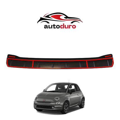 Autoduro Fiat 500 2016 Onwards Rear Bumper Sill Protector Matt - 39291916-010500-20010402_13