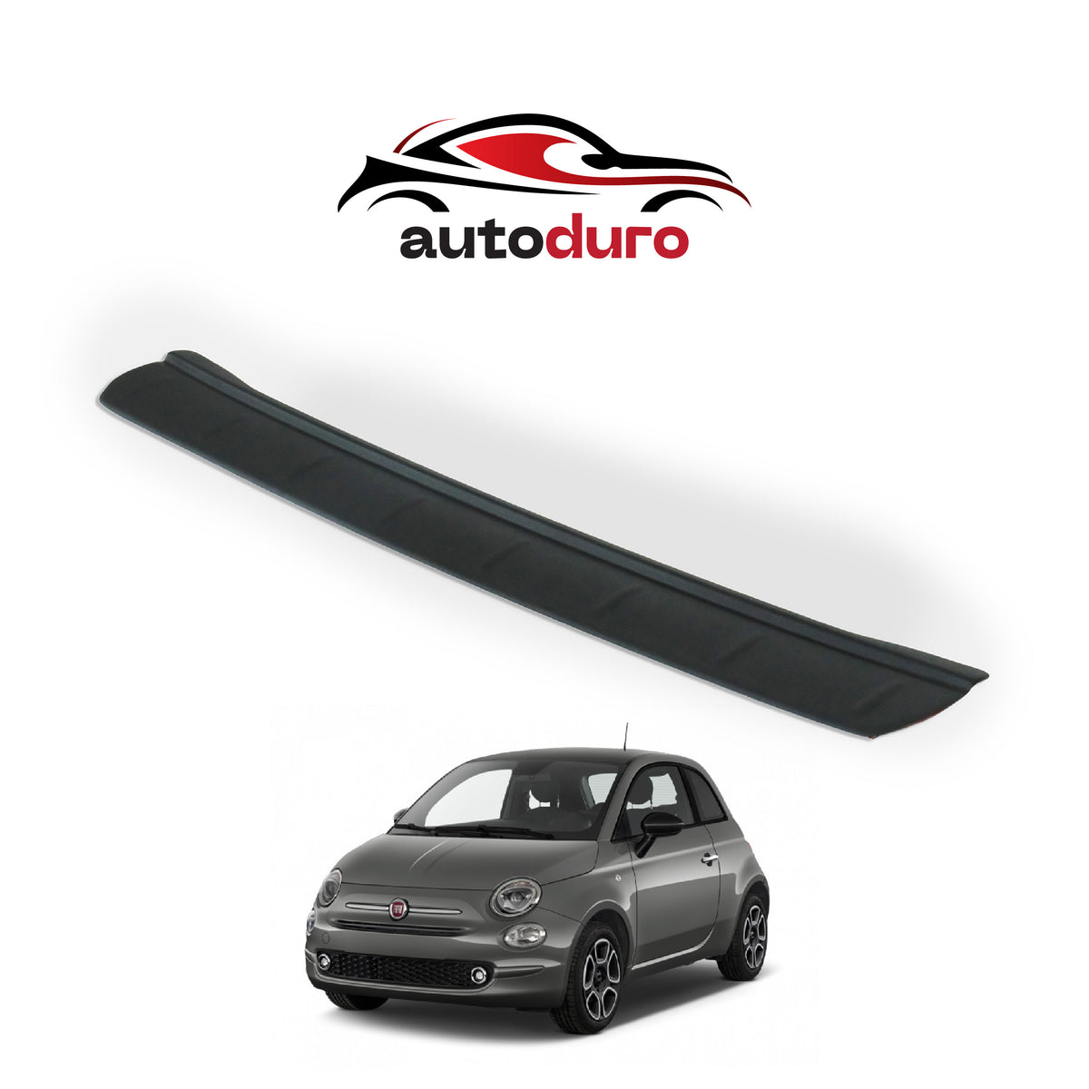 Autoduro Fiat 500 2016 Onwards Rear Bumper Sill Protector Matt - 39291916-010500-20010402_2