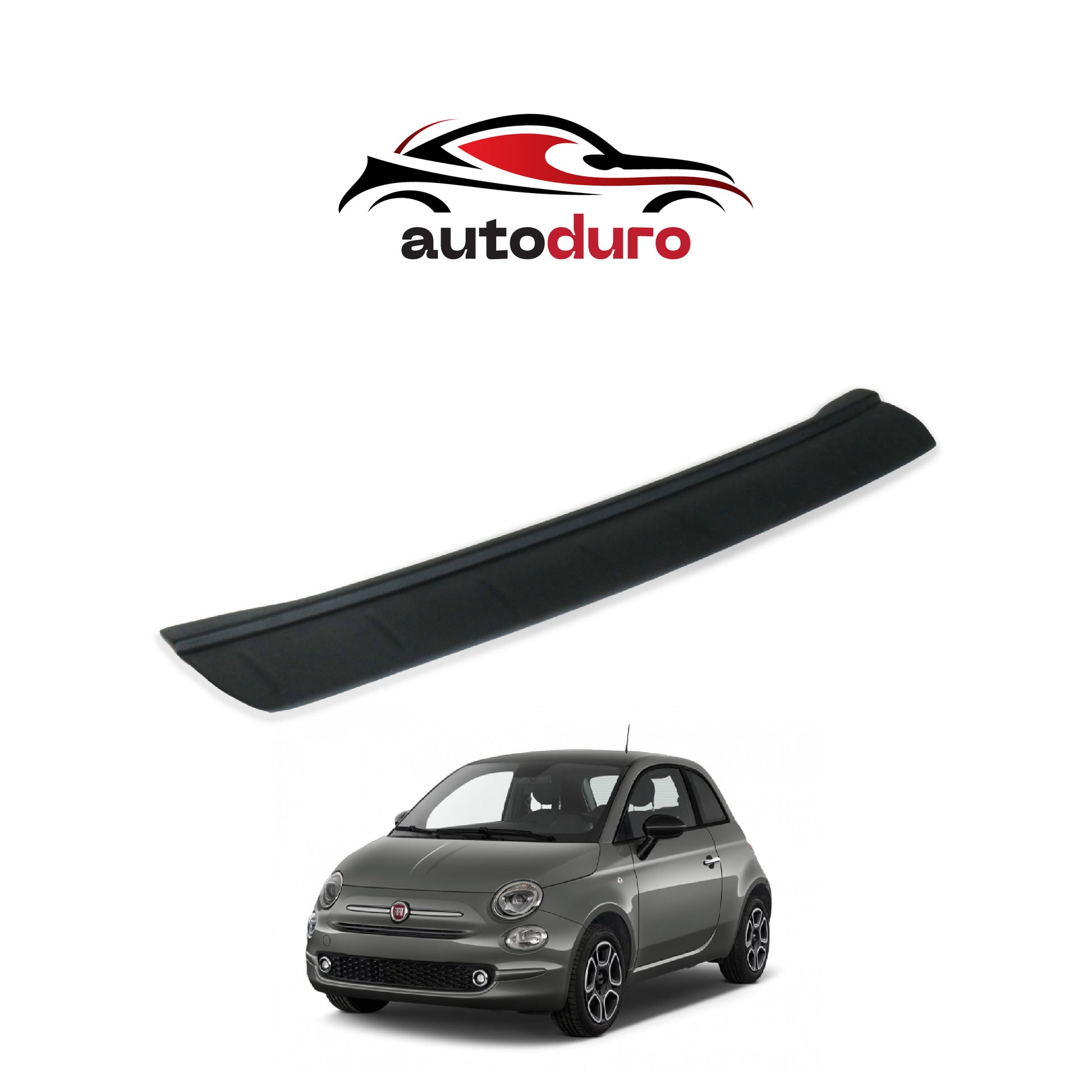 Autoduro Fiat 500 2016 Onwards Rear Bumper Sill Protector Matt - 39291916-010500-20010402_3