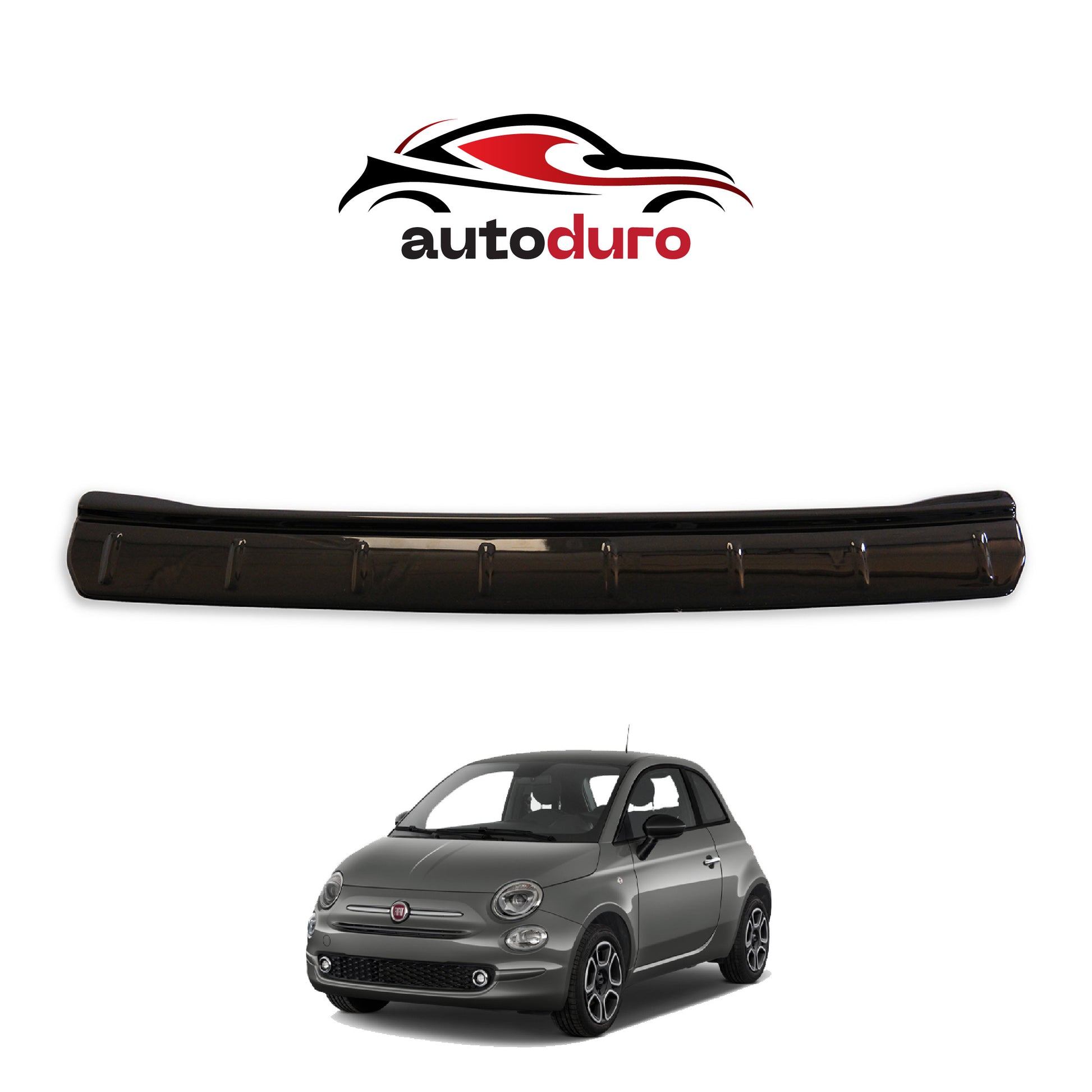 Autoduro Fiat 500 2016 Onwards Rear Bumper Sill Protector Matt - 39291916-010500-20010402_9
