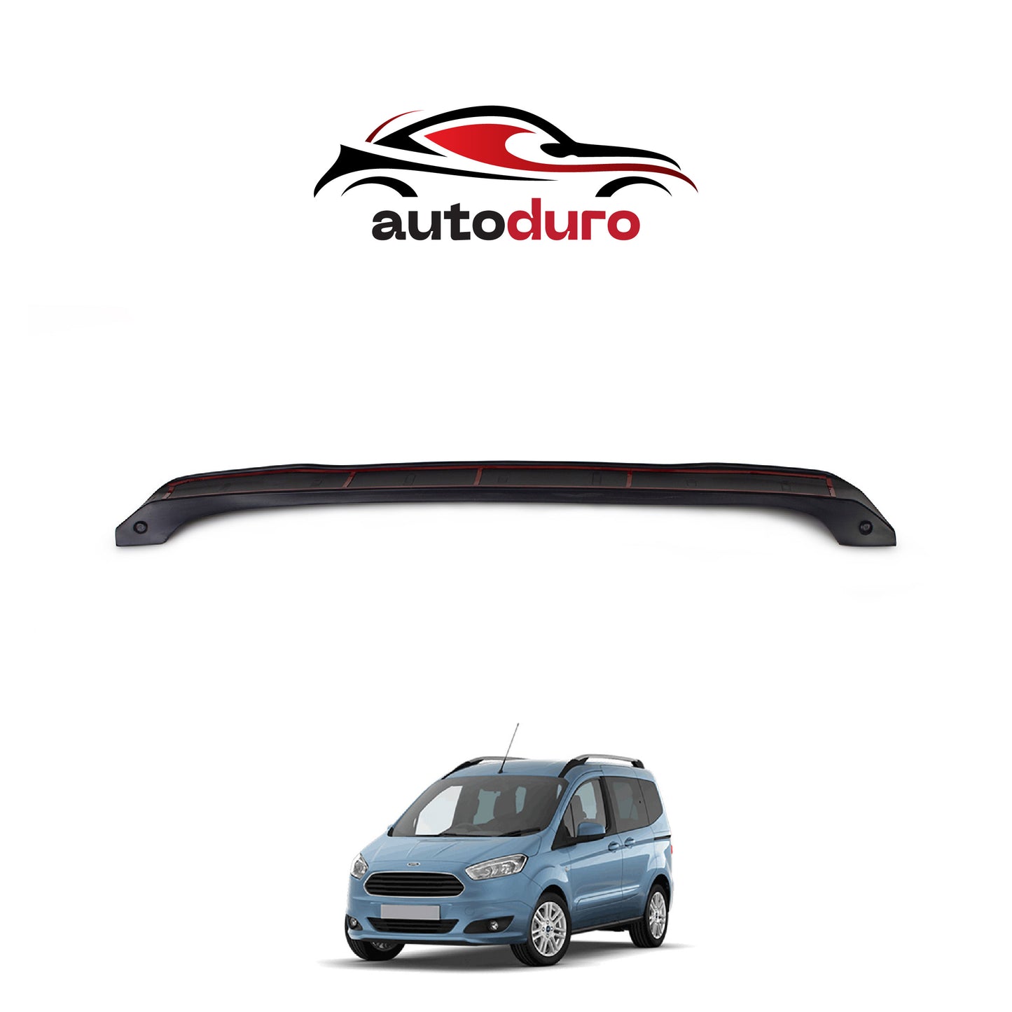 Autoduro Ford Courier 2014 - 2018 Rear Bumper Sill Protector Matt - 39300214-010500-20010402_1