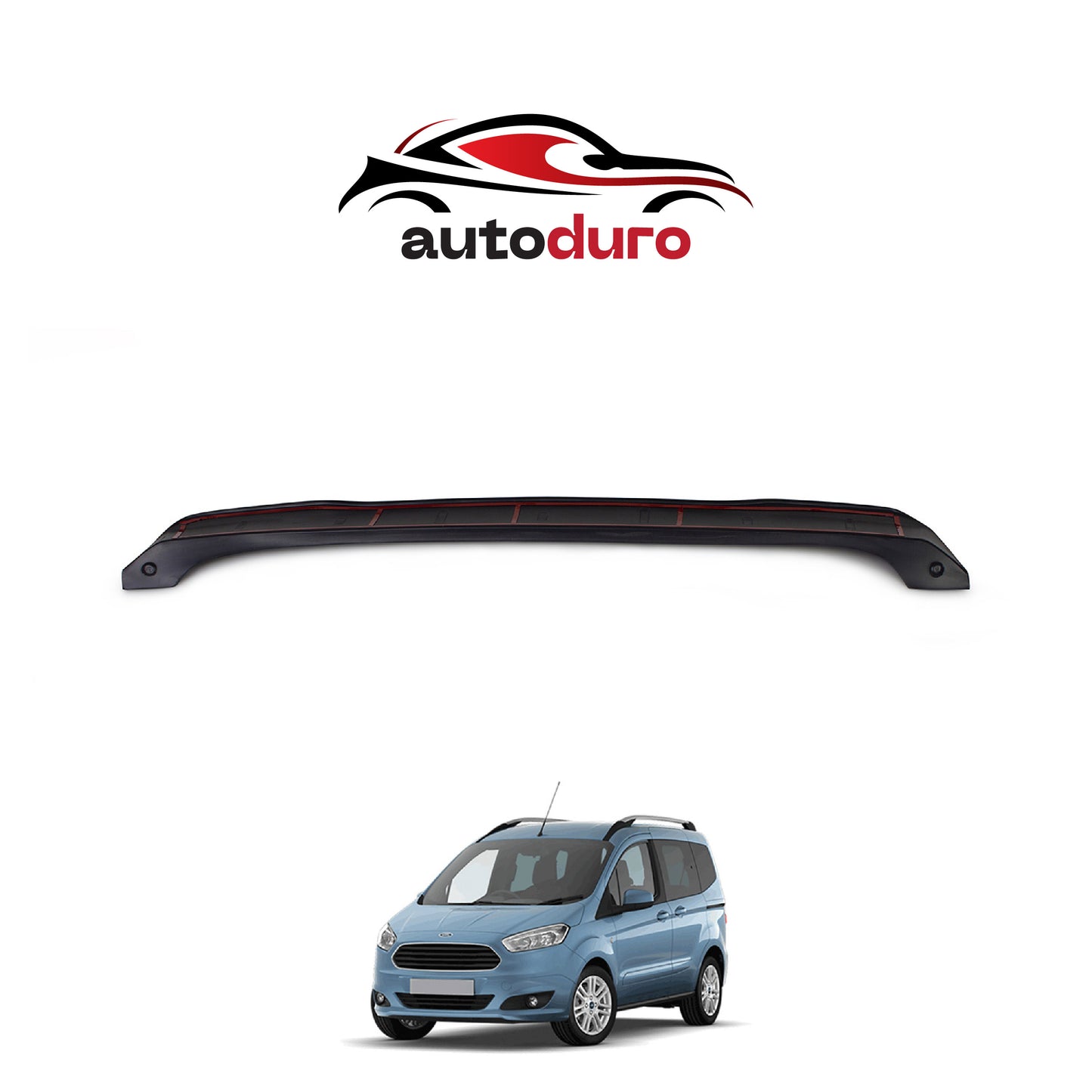 Autoduro Ford Courier 2014 - 2018 Rear Bumper Sill Protector Matt - 39300214-010500-20010402_12