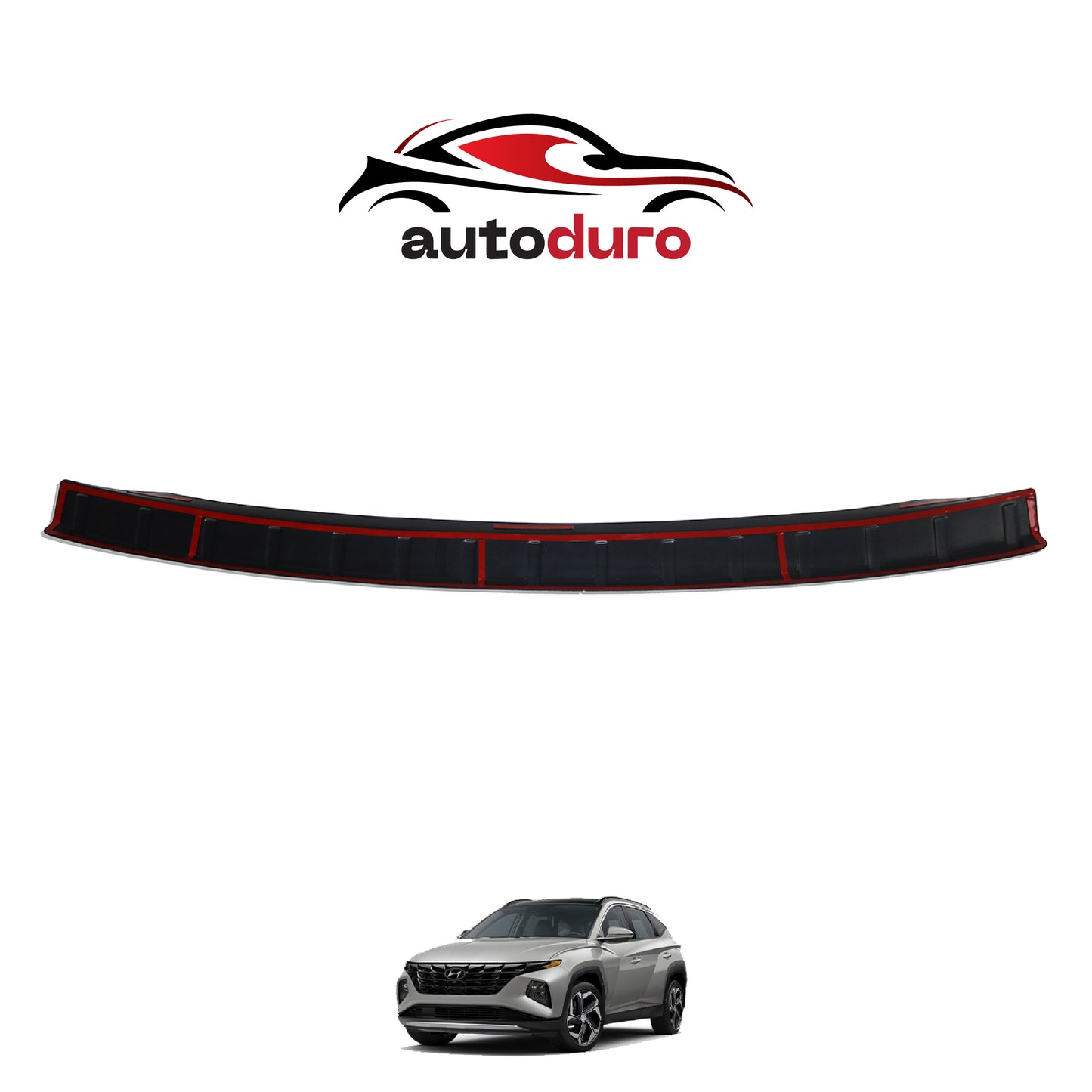 Autoduro Hyundai Tucson 2021 Onwards Rear Bumper Sill Protector Gloss - 39360821-010500-20010101_5