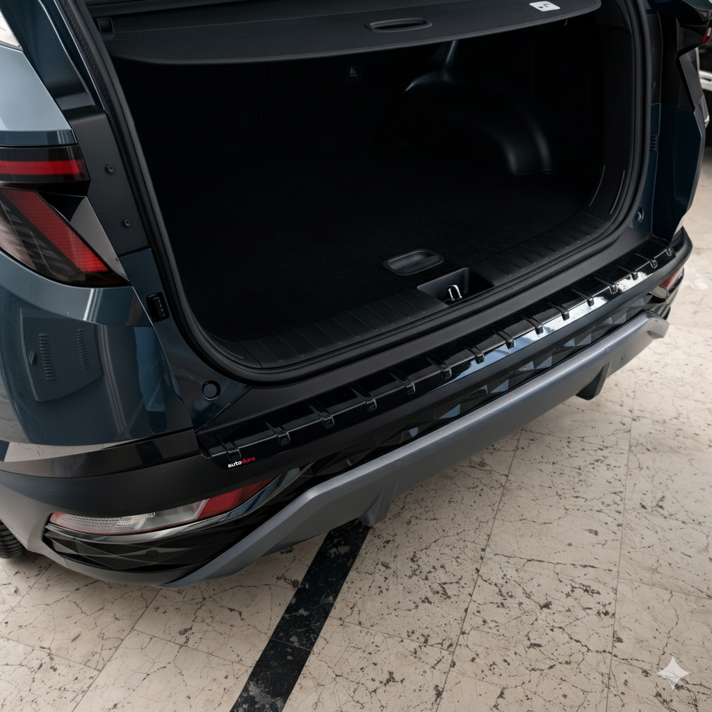 Autoduro Hyundai Tucson 2021 Onwards Rear Bumper Sill Protector Gloss - 39360821-010500-20010101_7