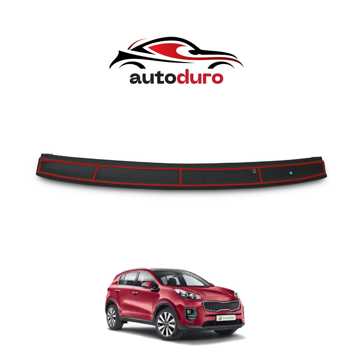 Autoduro Kia Sportage 2019 - 2021 Rear Bumper Sill Protector Gloss - 39430518-010500-20010101_10