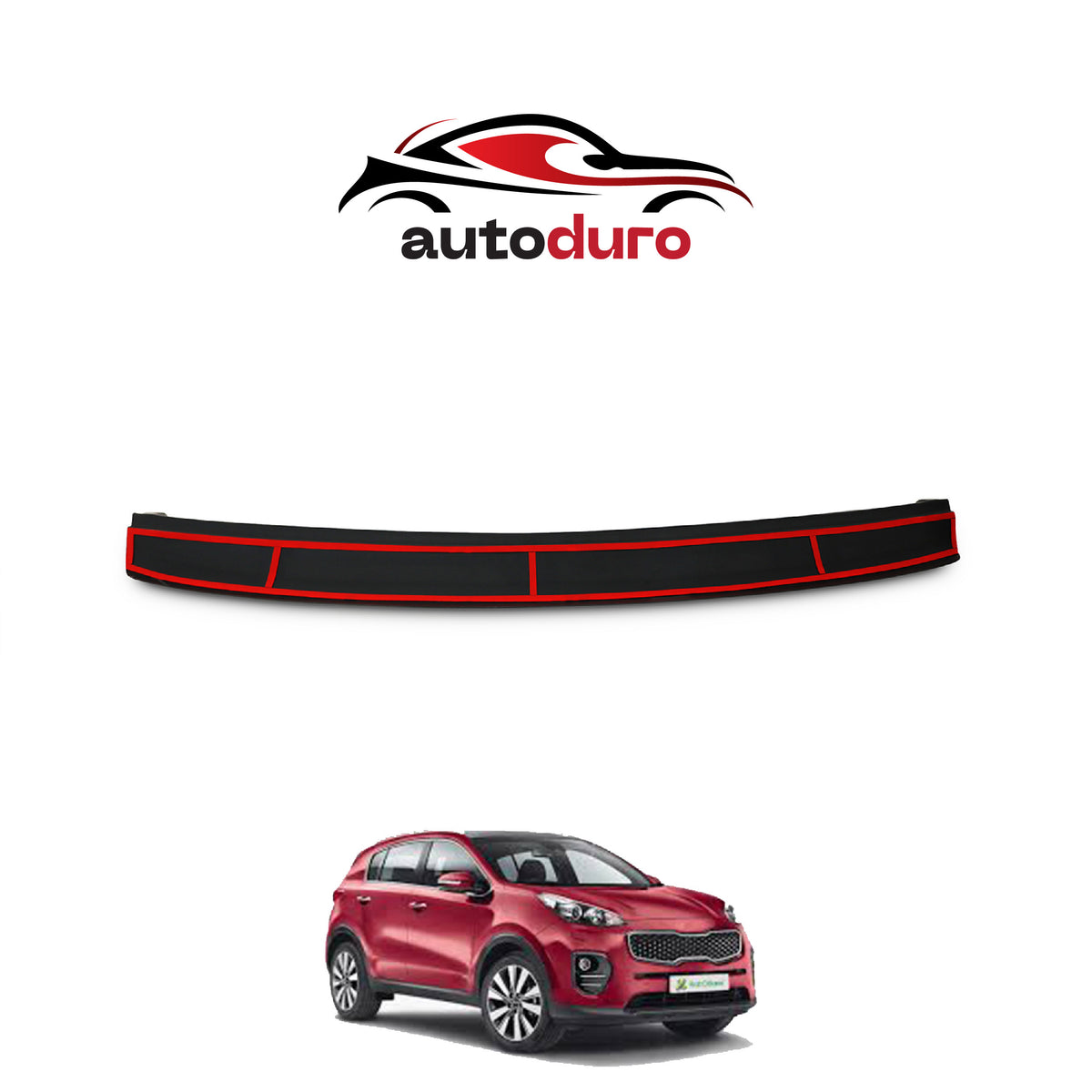 Autoduro Kia Sportage 2019 - 2021 Rear Bumper Sill Protector Matt - 39430518-010500-20010402_5