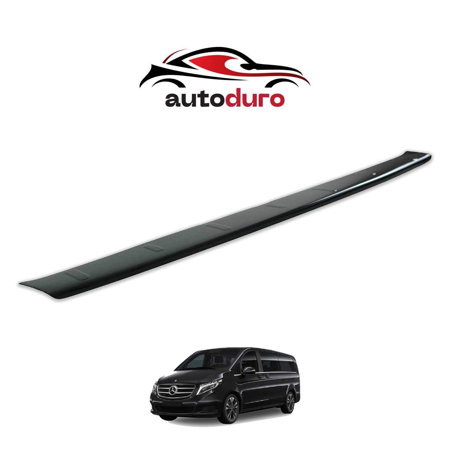 Autoduro Mercedes V-Class 2019 Onwards Rear Bumper Sill Protector Gloss - 39550919-010500-20010101_9