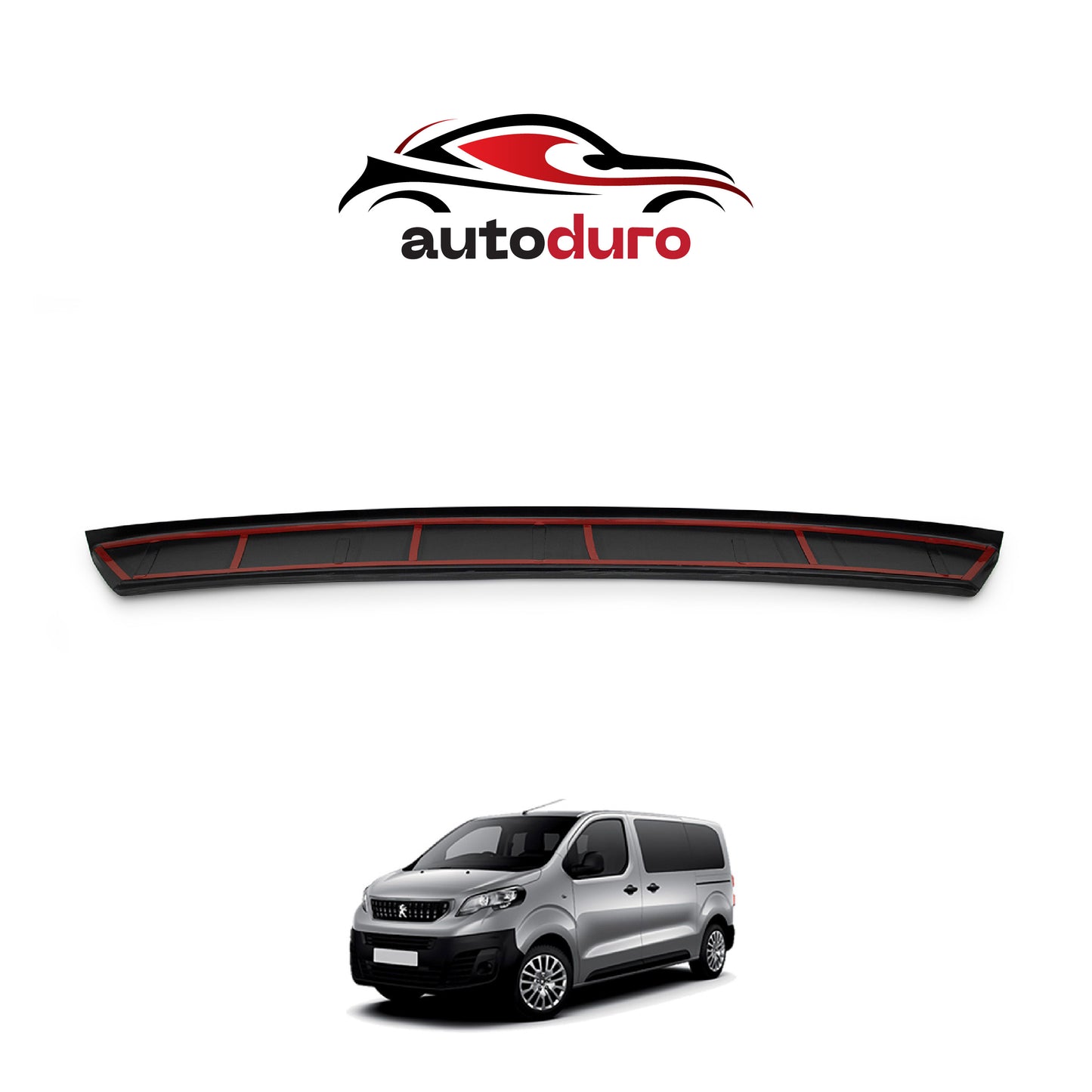 Autoduro Peugeot Expert 2017 Onwards Rear Bumper Sill Protector Gloss - 39610317-010500-20010101_2