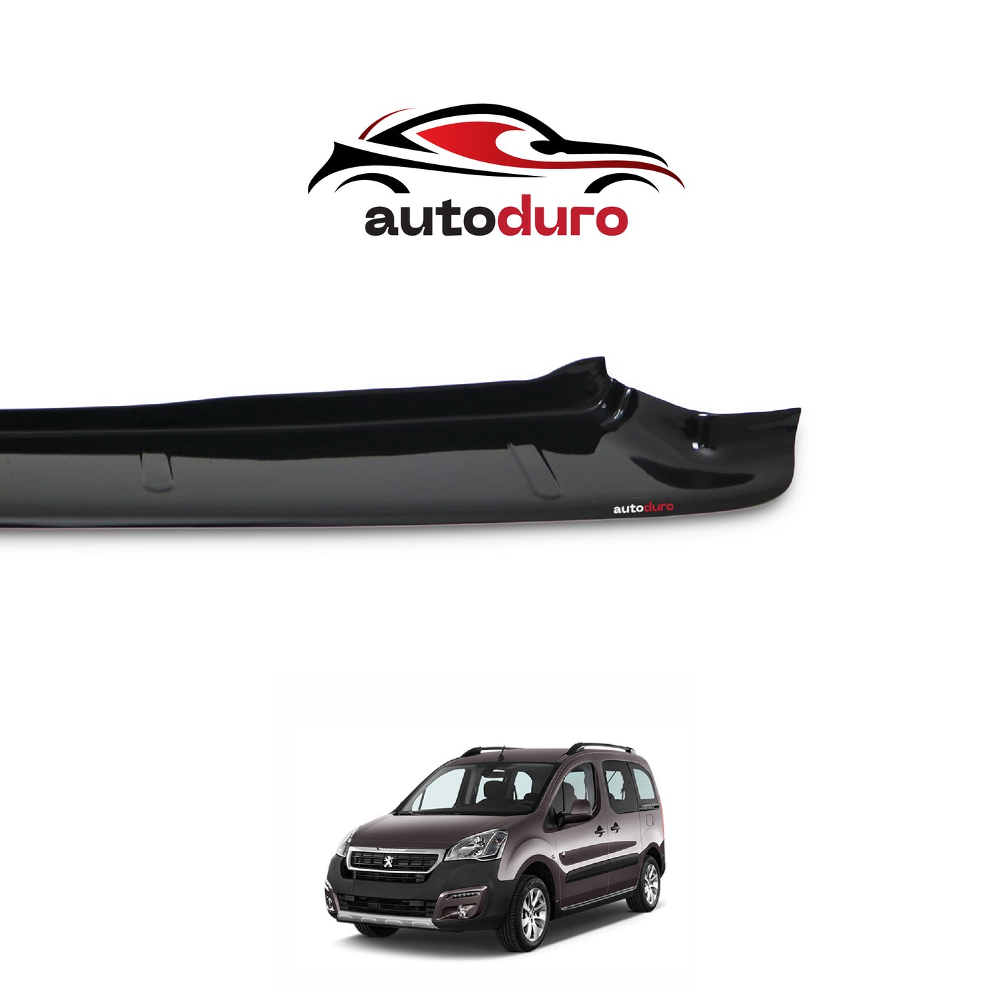Autoduro Peugeot Partner Tepee 2015 - 2018 Rear Bumper Sill Protector Gloss - 39610415-010500-20010101_4