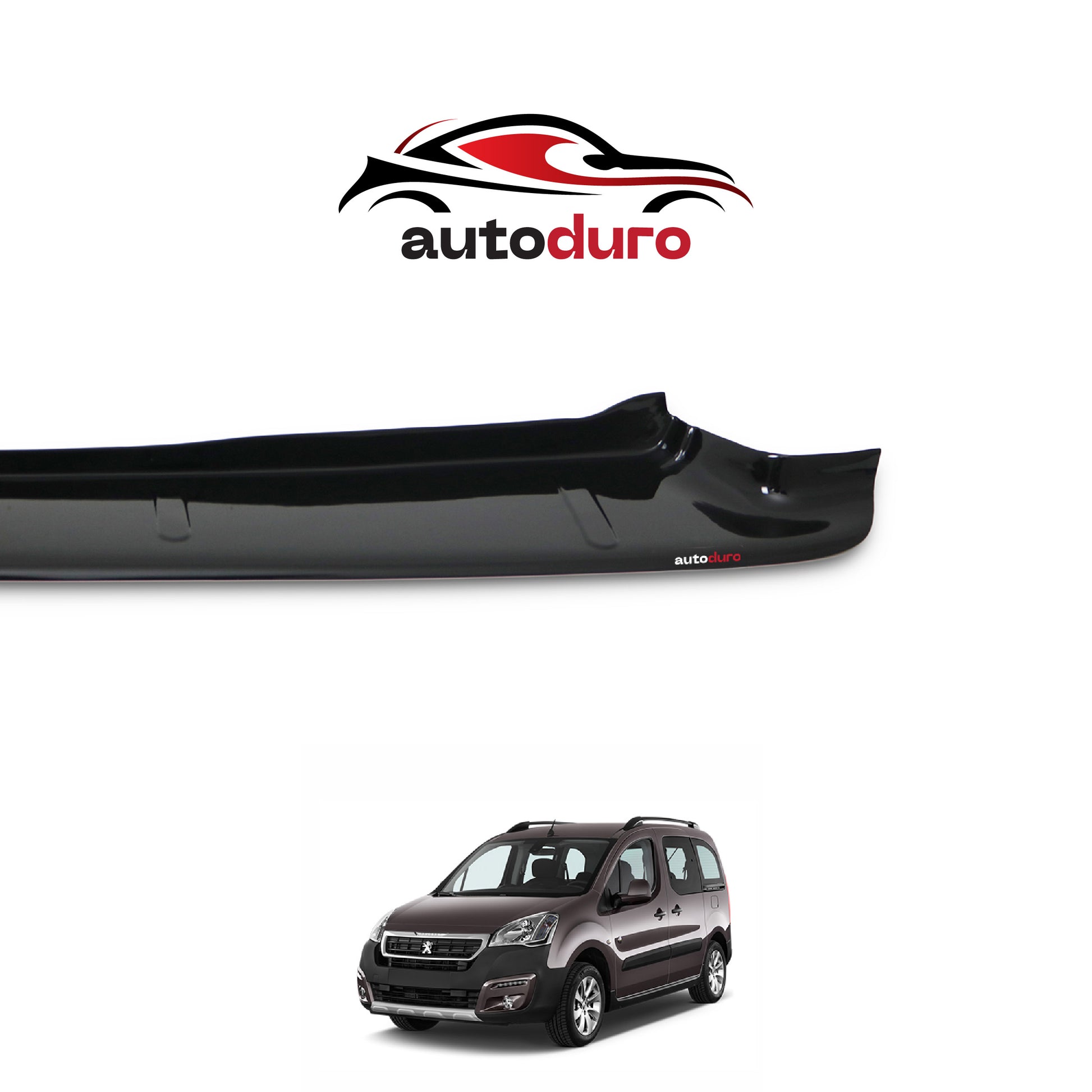 Autoduro Peugeot Partner Tepee 2015 - 2018 Rear Bumper Sill Protector Gloss - 39610415-010500-20010101_4