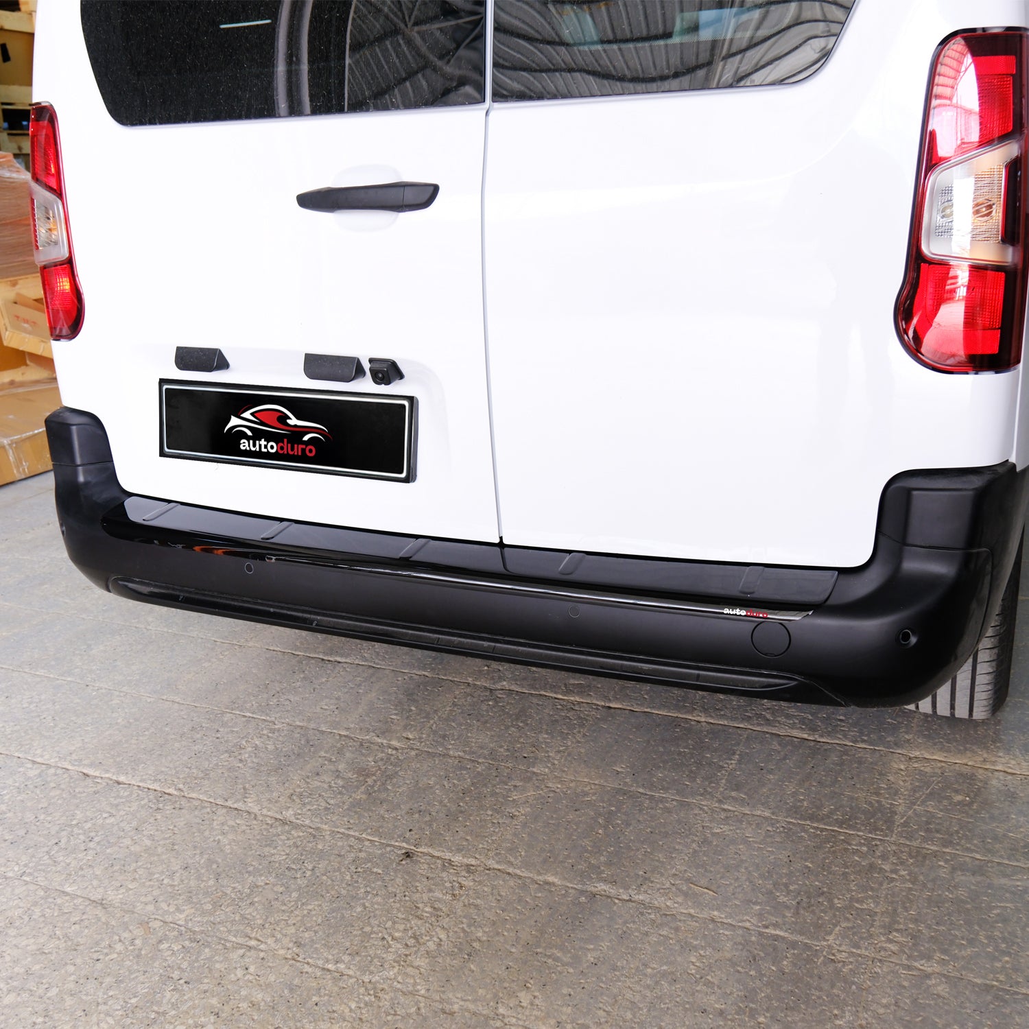 Autoduro Peugeot Partner Tepee 2019 Onwards Rear Bumper Sill Protector Gloss - 39610419-010500-20010101_7