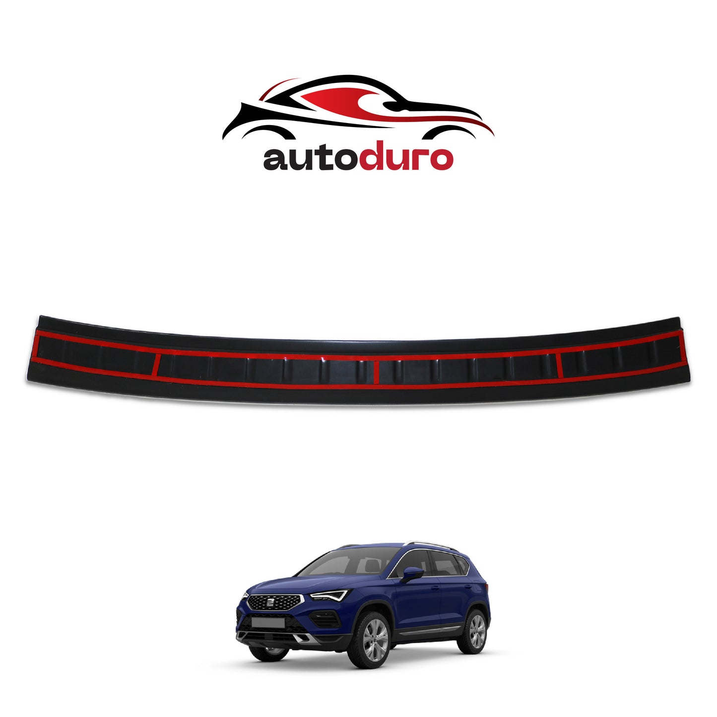 Autoduro Seat Ateca 2016 Onwards Rear Bumper Sill Protector Matt - 39700316-010500-20010402_5