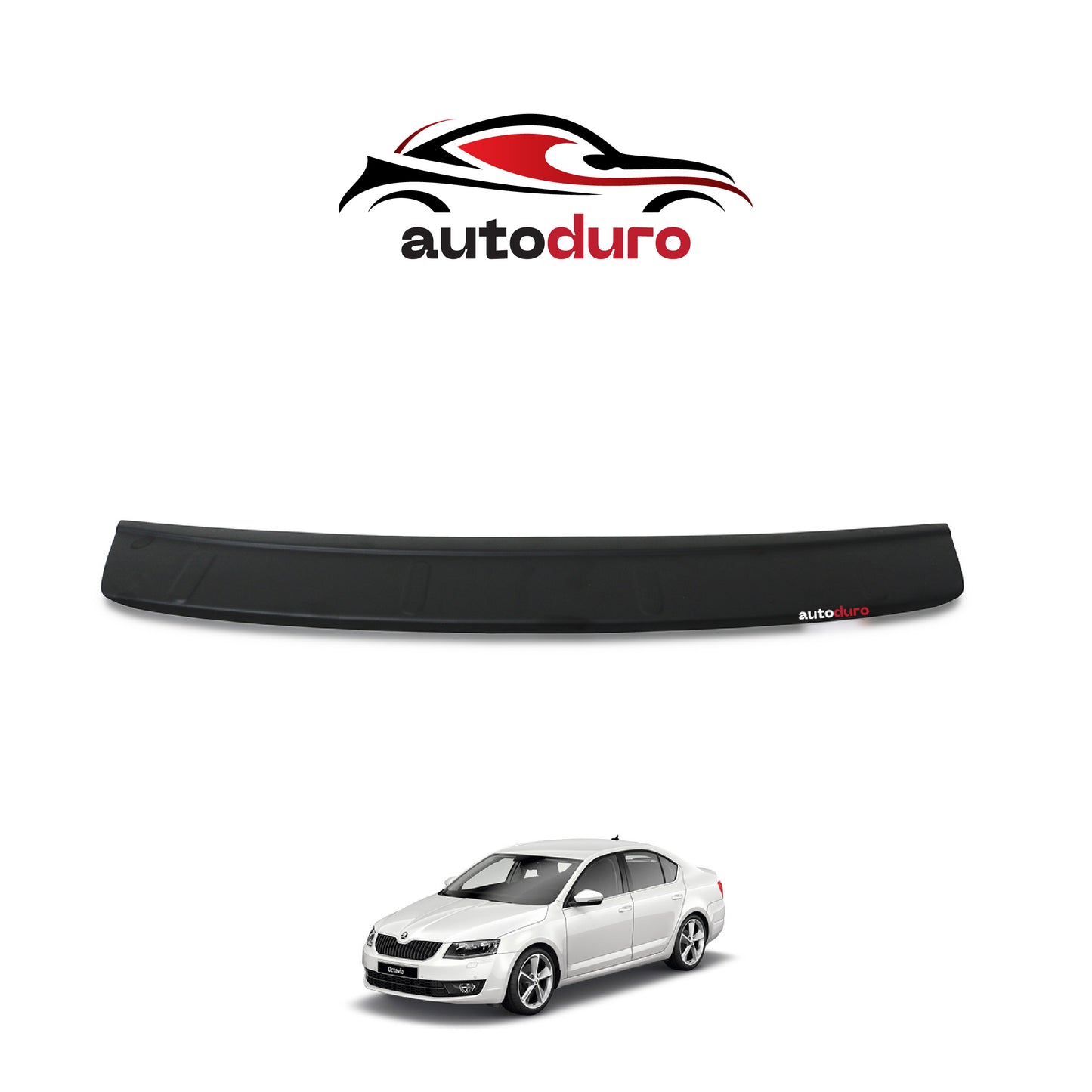 Autoduro Skoda Octavia 2013 Onwards Rear Bumper Sill Protector Matt - 39710113-010500-20010402_1
