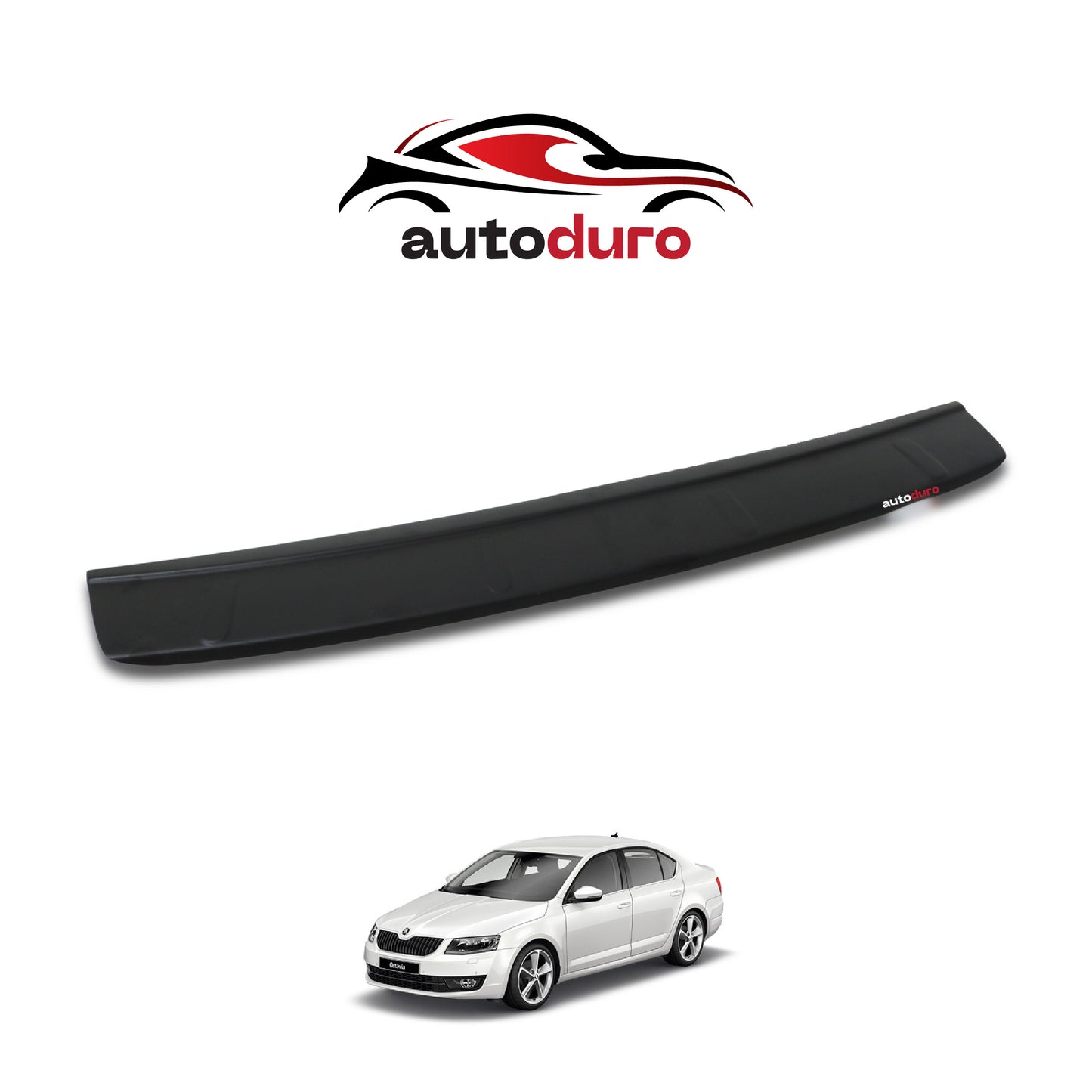 Autoduro Skoda Octavia 2013 Onwards Rear Bumper Sill Protector Matt - 39710113-010500-20010402_2