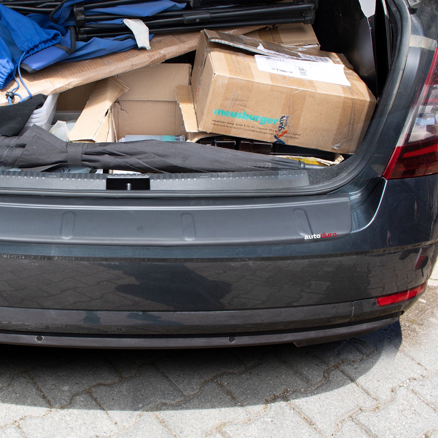 Autoduro Skoda Octavia 2013 Onwards Rear Bumper Sill Protector Matt - 39710113-010500-20010402_5